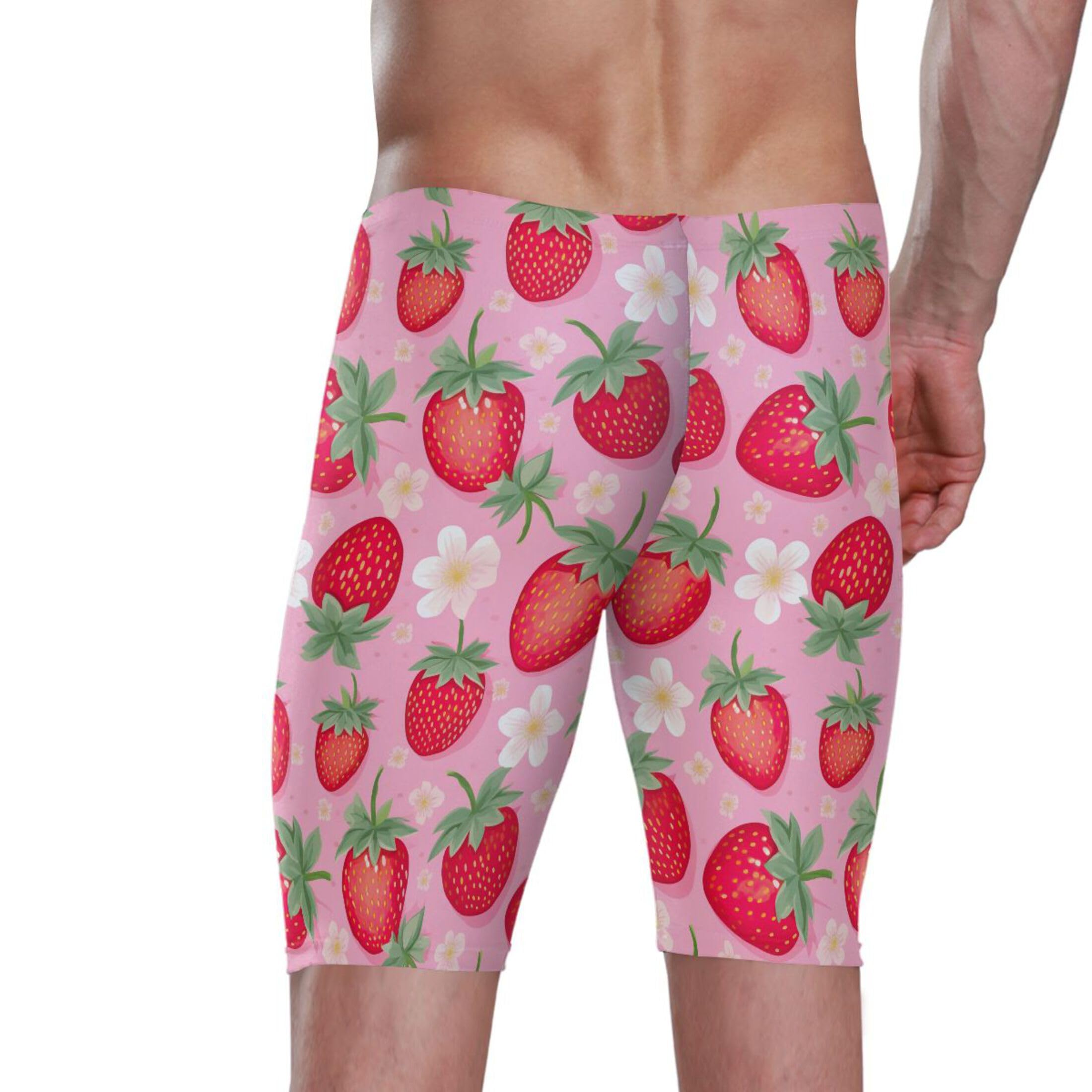 UMIRIKO Strawberry Fruit Mens Swim Jammers Swimsuit XL B0401878