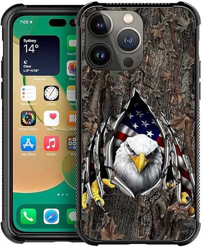 DAIZAG Funda compatible con iPhone 14 Pro Max, protección completa, a prueba de golpes, antiarañazos, funda de poliuretano termoplástico para hombre