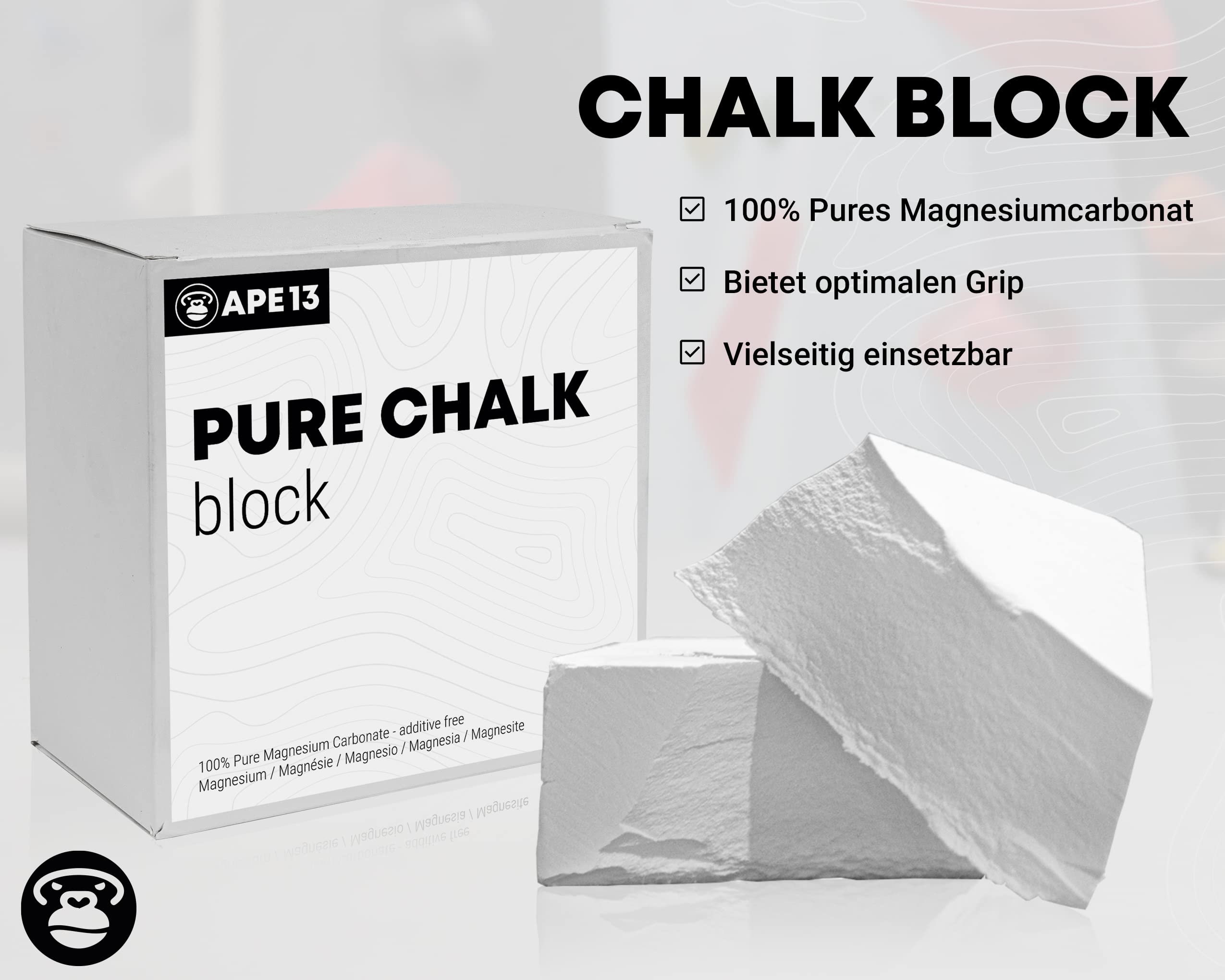 Bloc de magnésie 8 x 56 g pour escalade, boulder, gymnastique, haltérophilie