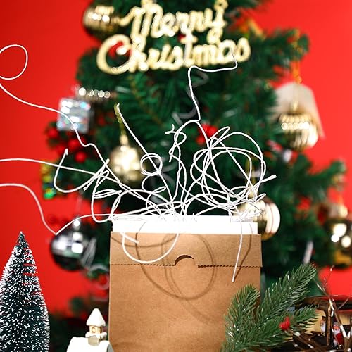 Miniatura 6 de Ramas rizadas con purpurina, ramas de Navidad, relleno de florero, ramitas rizadas artificiales para árbol de Navidad, guirnalda de coronas,