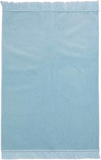 Modefa Turkish Islamic Velvet Janamaz Prayer Rug - Prayer Mat Carpet for Men and Women - Traditional Muslim Sajadah - Ramadan or Eid Gift - Solid Simple (Baby Blue)