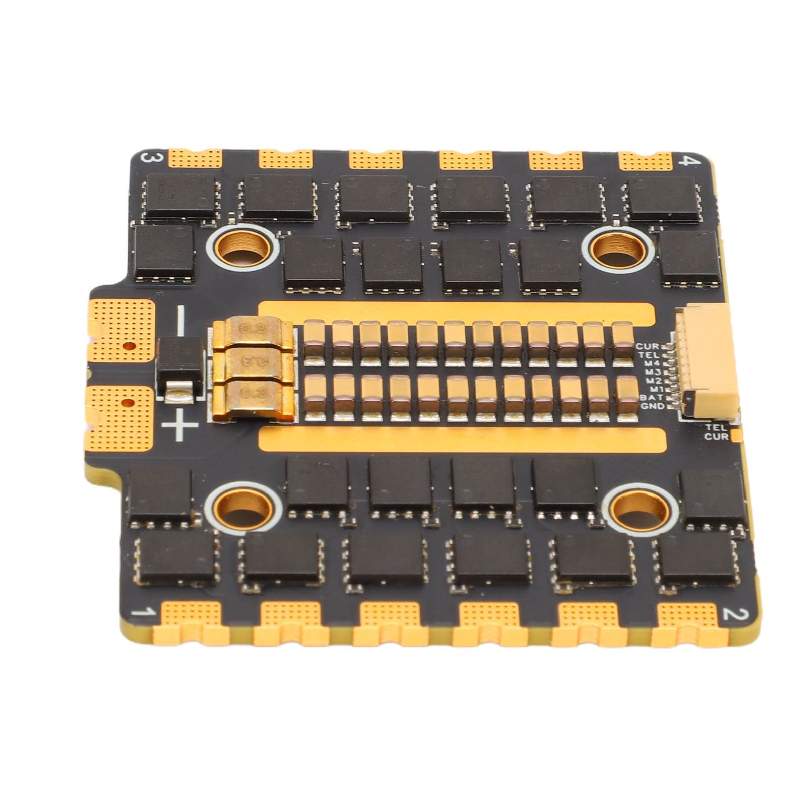 Naroote Drone 4 w 1 ESC, 110A 2-8S Bezszczotkowy Elektroniczny Regulator Prędkości z obsługą PWM Oneshot DShot, Idealny do Dronów Wyścigowych FPV