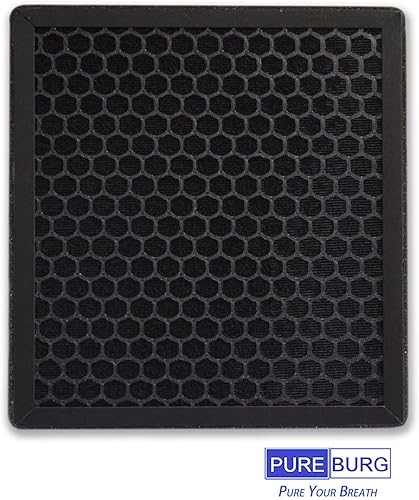 Miniatura 4 de PUREBURG Filtros de repuesto P1802 True HEPA compatibles con purificador de aire YIOU R1 P1802 y purificador de aire Elechomes P1801, carbón