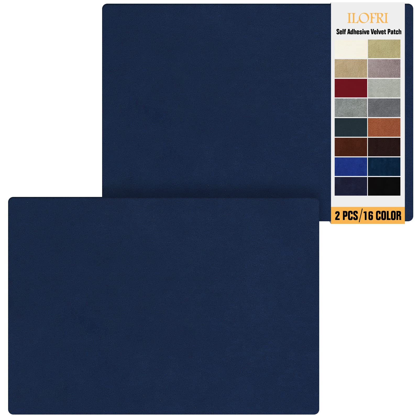 Buy ILOFRI Velvet Fabric Patches Self Adhesive 8x11 inch 2pcs, Durable