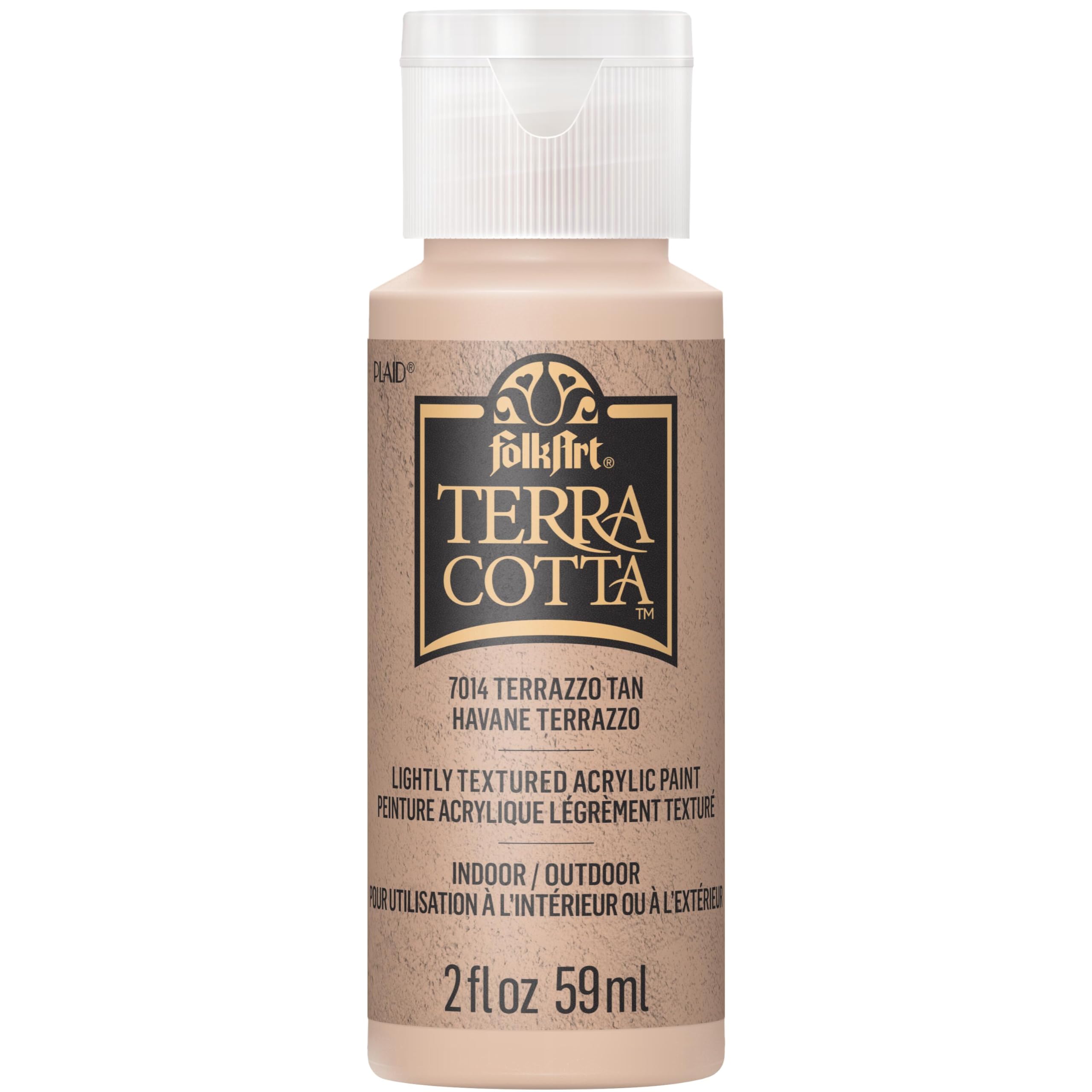 Plaid Enterprises Terrazzo Sand Folkart Terra Cotta Textured Paint - 2oz
