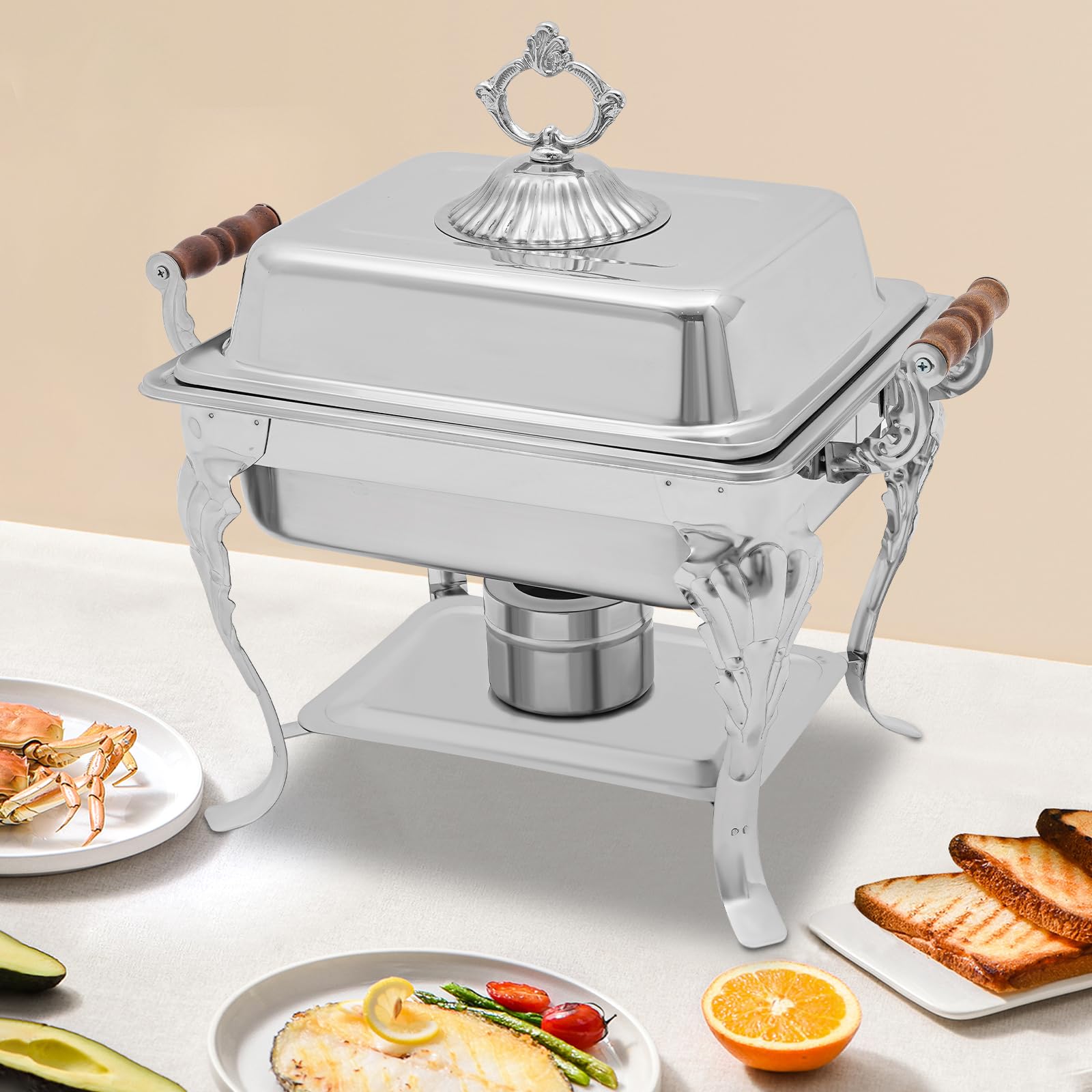 Chafing Dish Buffet Set Chafing Dish Buffet Chafing Dish Buffet Catering Calda classica teglia da forno per buffet, matrimoni e altri eventi banchetti