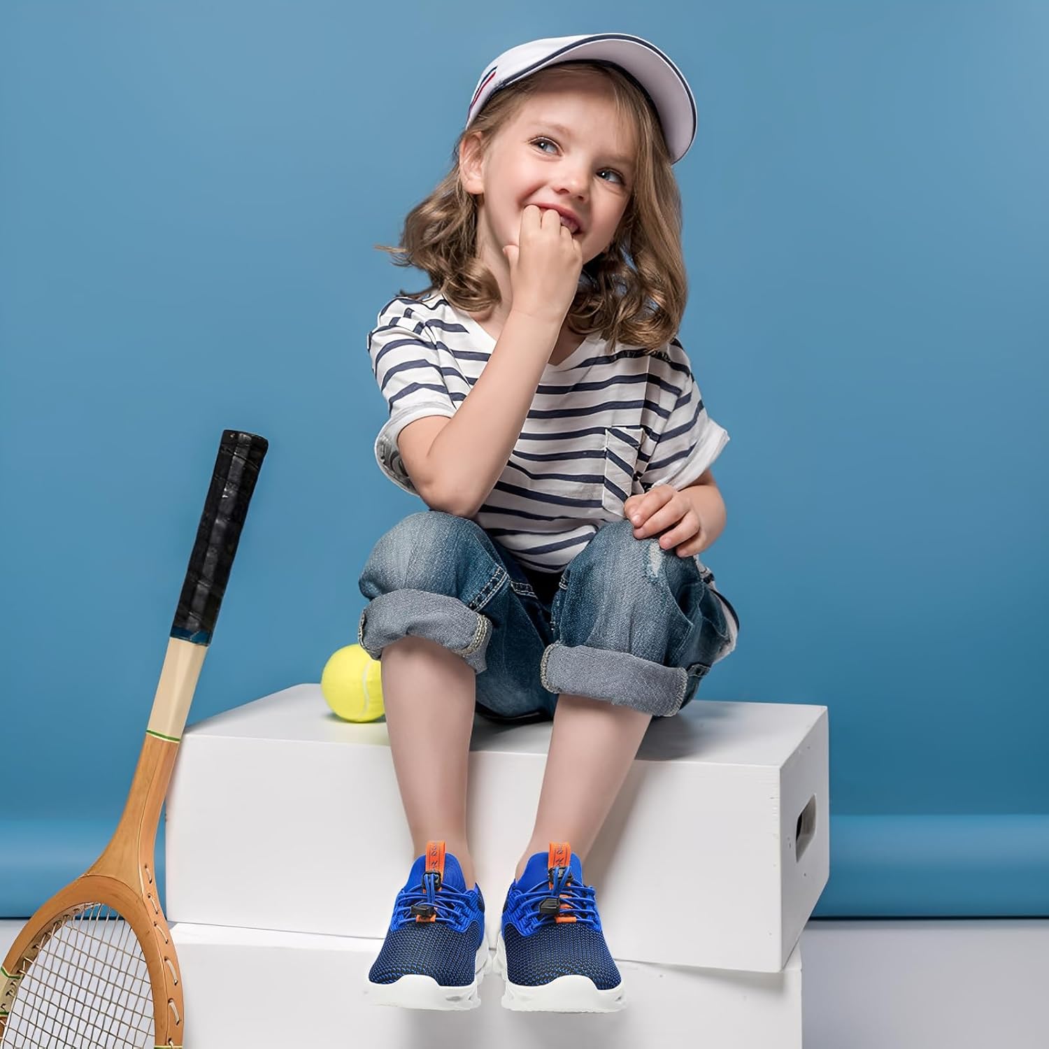 HSQ Boys Girls Tennis Shoes Kids Breathable Sneakers Ultra-Light Athletic Running Shoes for Toddler/Little Kid/Big Kid - Image 3