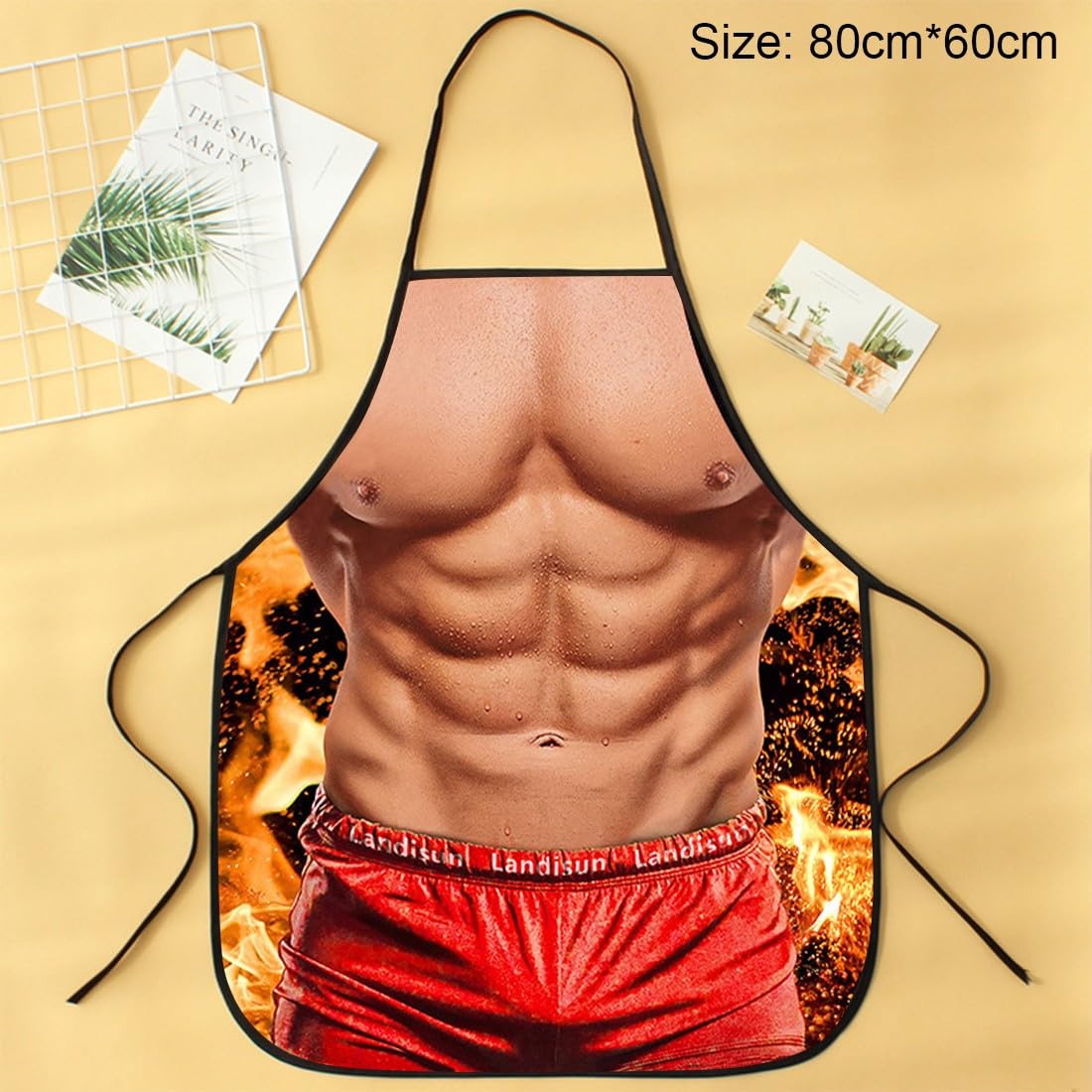 Tablier BBQ pour homme, nouveauté de cuisine, tablier sexy, amusant, pour homme, cadeau pour fête, cosplay, grille, cadeau de Saint-Valentin