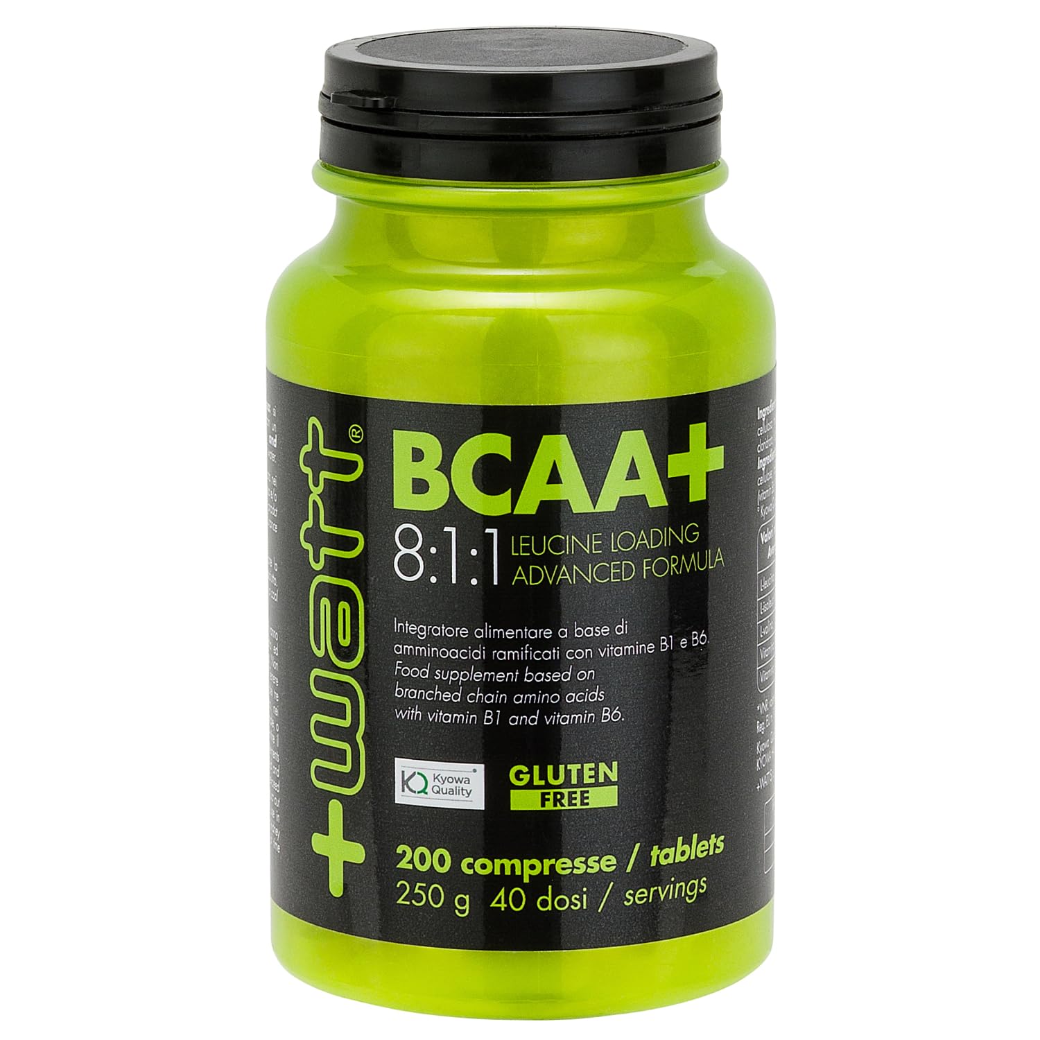 BCAA+ 8:1:1 - Integratore di Amminoacidi Ramificati a Sostegno del Recupero Muscolare - Formato: 200 compresse