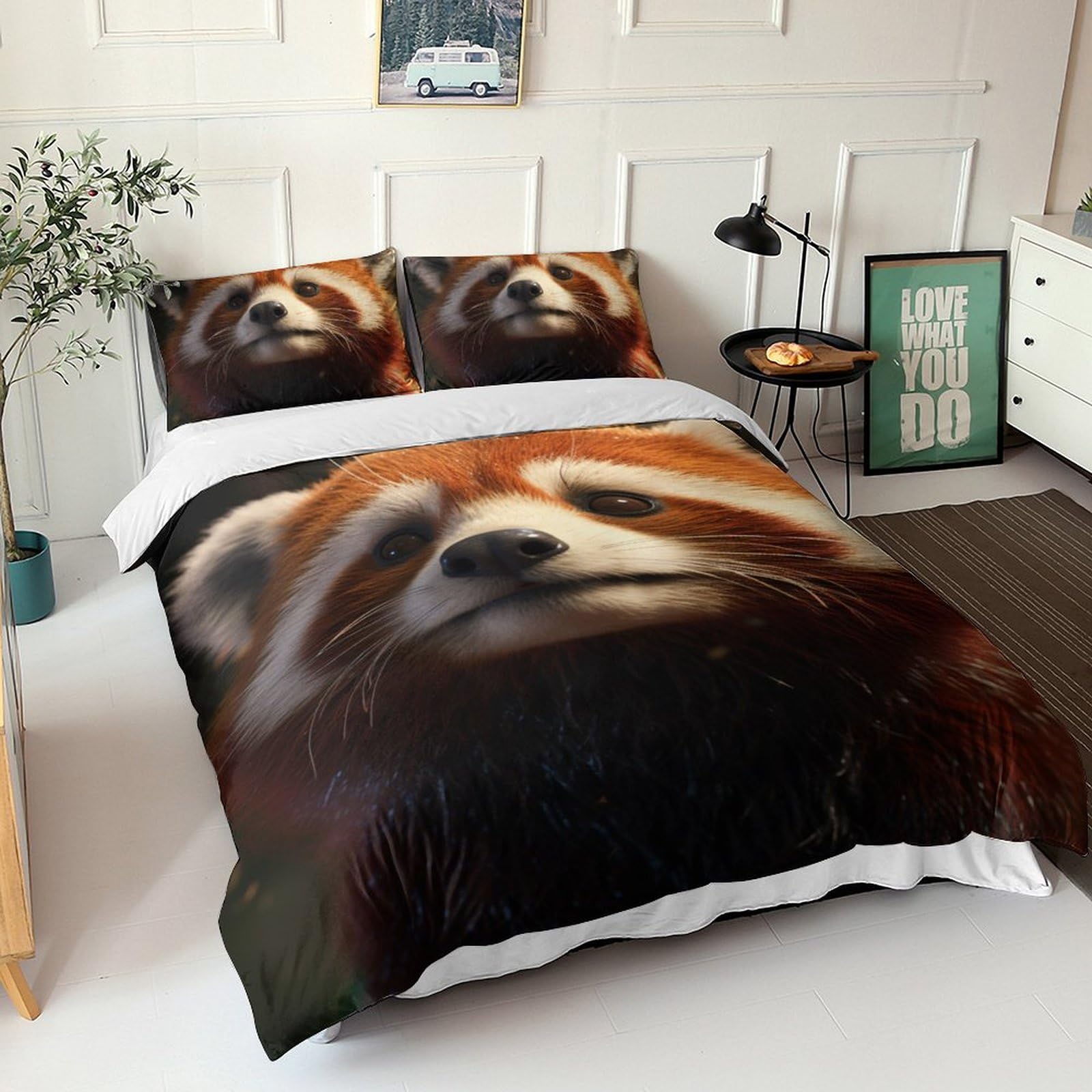 Housse de couette cute raccoon pour transformer la chambre des enfants et ados