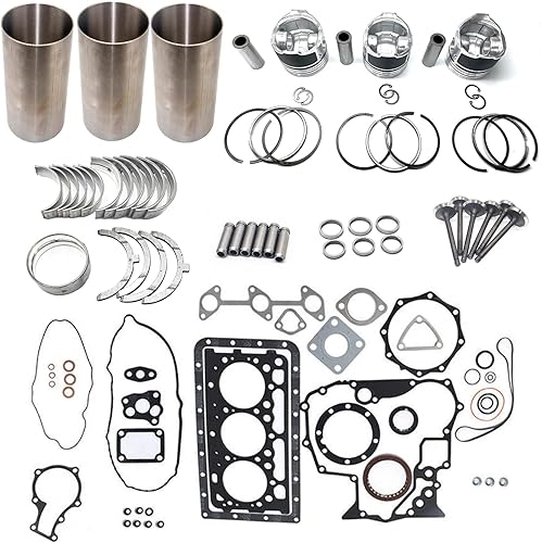 Kit de reconstrucción de revisión D902 Piezas de reparación de motor compatibles con Kubota D902 BX1880 BX2380 BX23S ZD1021 RTV-X900G RTV-X900R