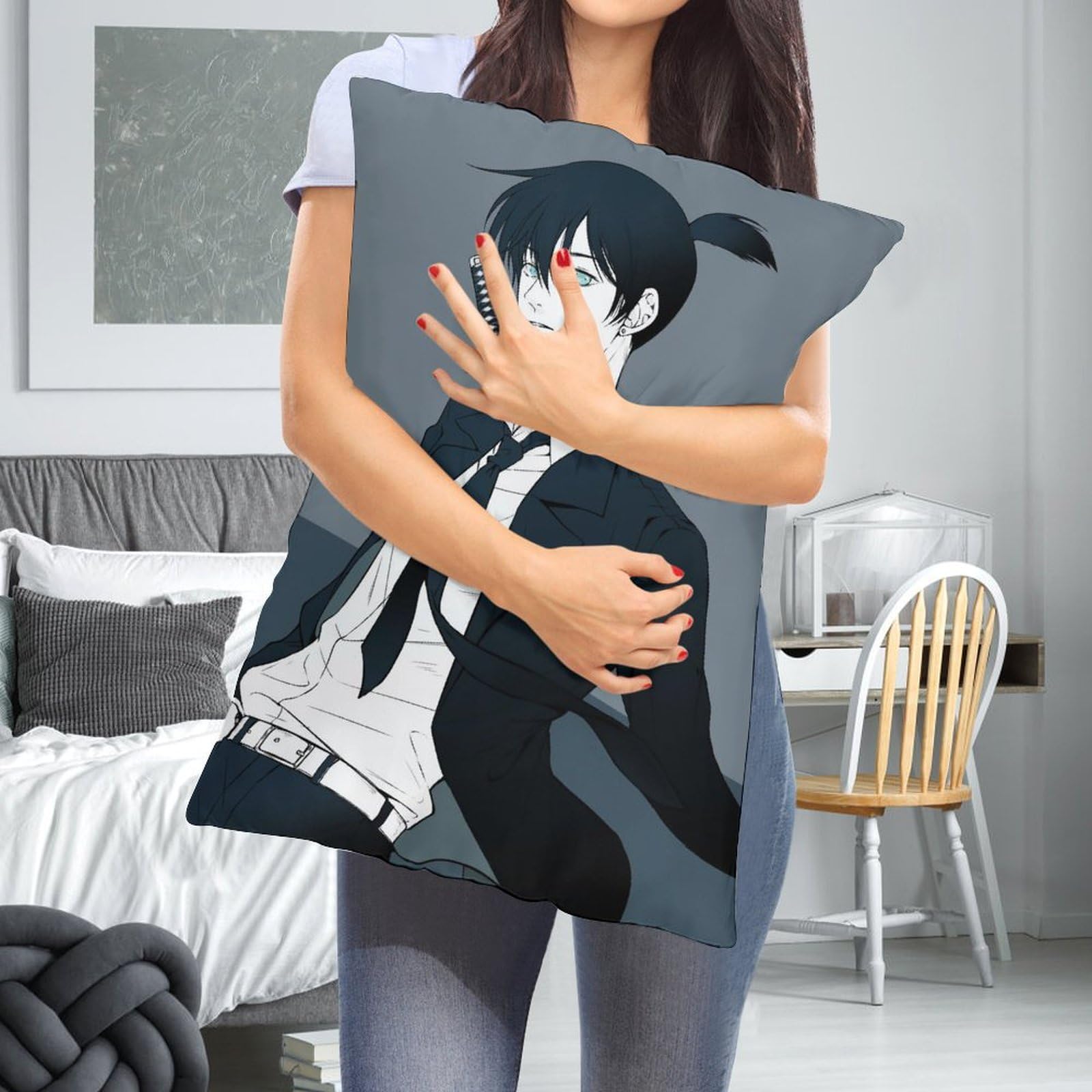 Amazon｜枕カバー チェンソーマン 早川 アキ 軽量 抱き枕カバー