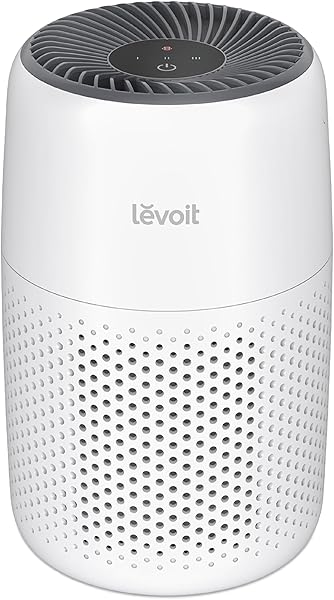 LEVOIT Air Purifiers for Bedroom Home Dorm, AHAM Verified, 3-in-1 Filter Cleaner With Aroma Pad, Filters Smoke, Allergens, Pet Dander, Odor, Dust, Office, Desktop, Core Mini-P, White