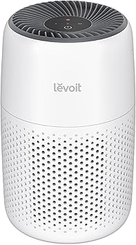 LEVOIT Air Purifiers for Bedroom Home Dorm, 3-in-1 Filter Cleaner with Fragrance Sponge for Better Sleep, Filters Smoke, Allergies, Pet Dander, Odor, Dust, Office, Desktop, Core Mini-P, White