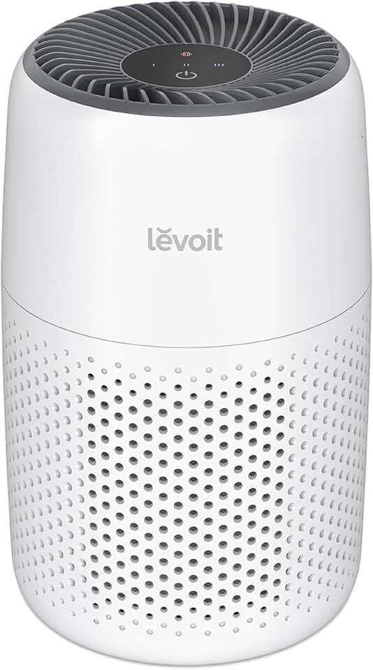 LEVOIT Purificador de ar para quarto doméstico, filtro de ar HEPA ultra silencioso com esponja de fragrância e 3 velocidades para dormir melhor, alergias, poeira, odor, animais de estimação, fumaça,