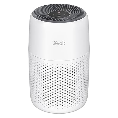 LEVOIT Air Purifiers for Bedroom Home Dorm, 3-in-1 Filter Cleaner with Fragrance Sponge for Better Sleep, Filters Smoke, Allergies, Pet Dander, Odor, Dust, Office, Desktop, Core Mini-P, White