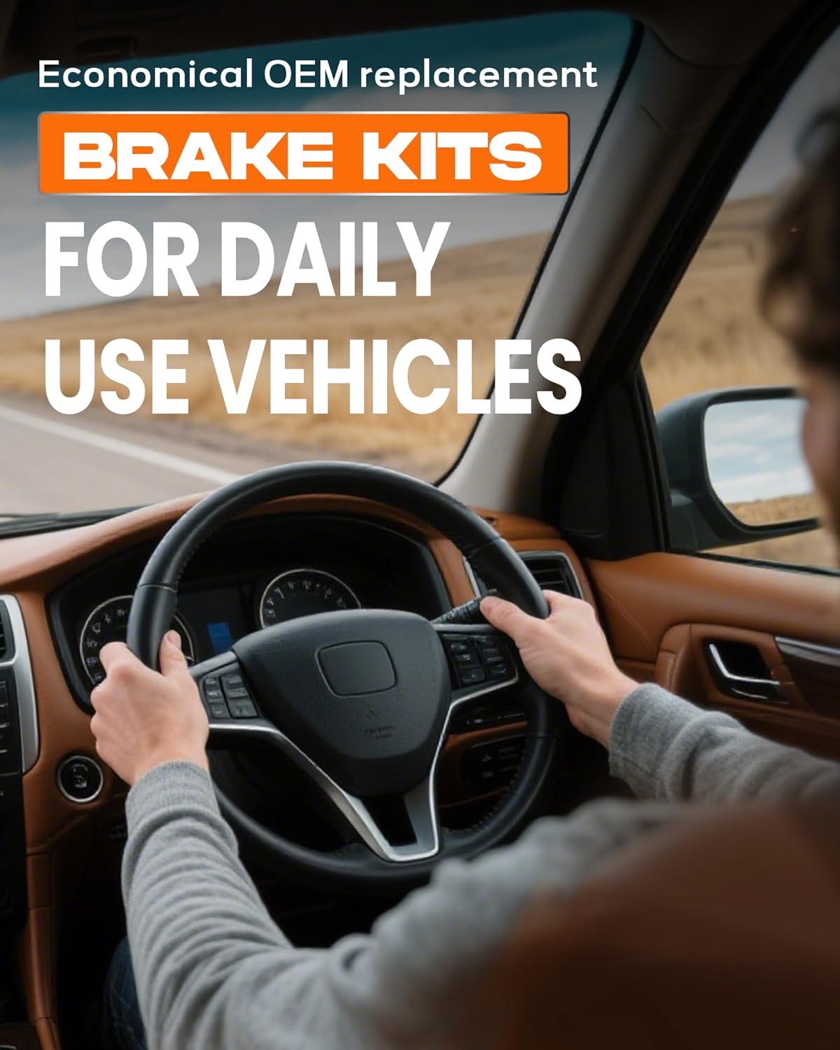 MOTOREVO Metallic Rear Brake Pad Set Compatible With Silverado 1500 [ 2007-2013 ], Excellent Braking, Low Dust And Low Noise D1194