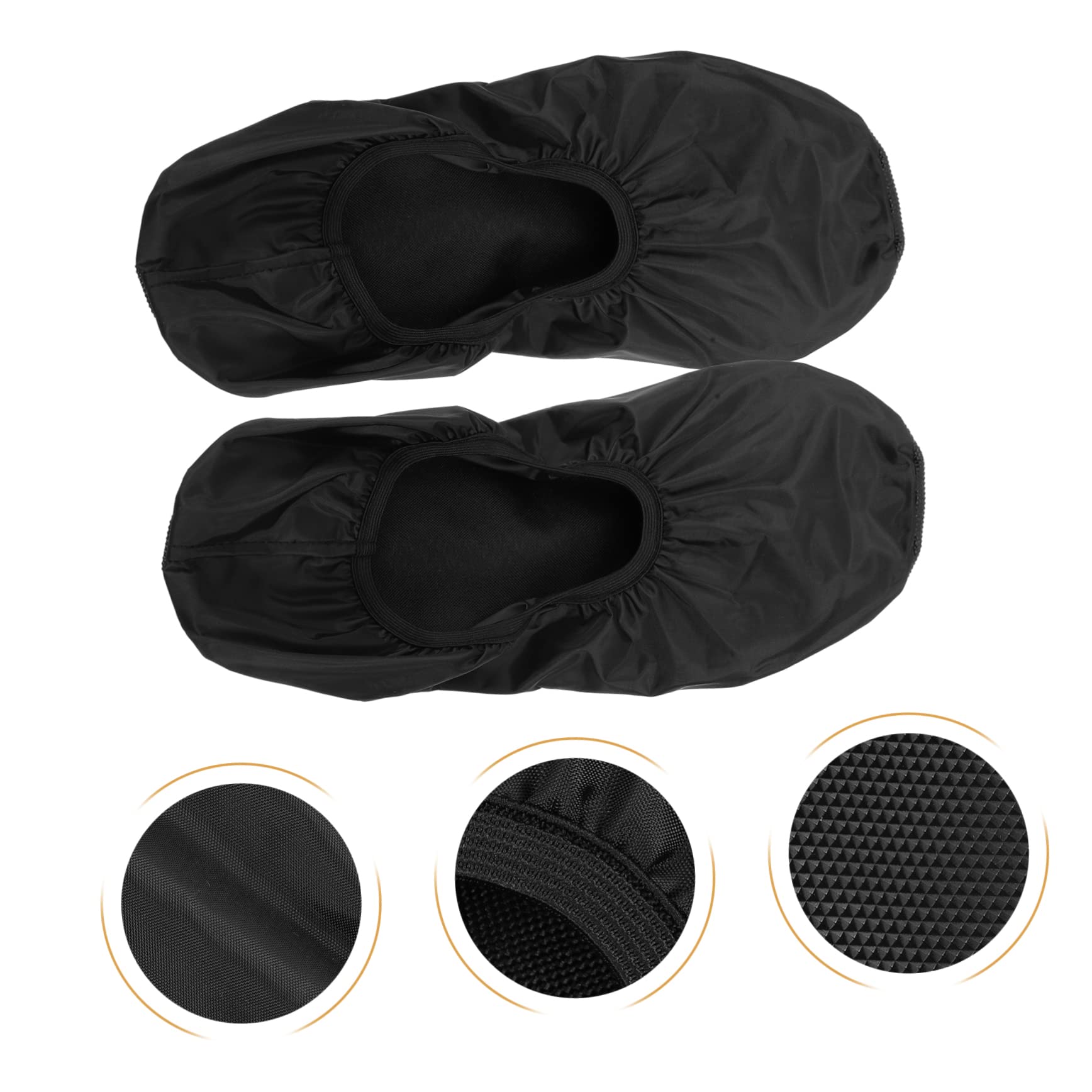 TOGEVAL 2pcs Anti-Slip Bowling Shoe Covers Rainy Day Reusable Protector Covers for Men