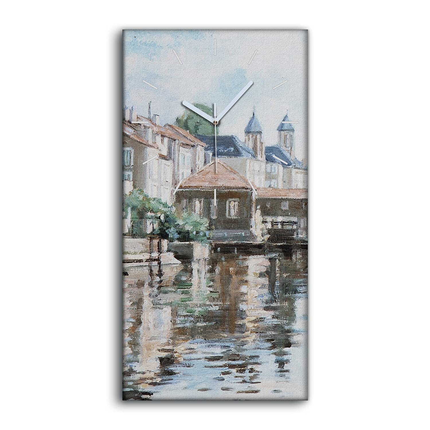 Horloge sur Toile sans Tic-Tac pour Dormir et Travailler dans le Calme
