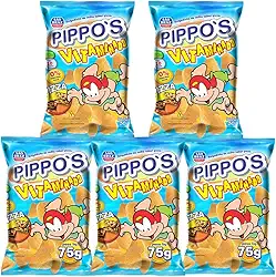 Salgadinho Pippos 75g - Kit com 5 unidades (Pizza)