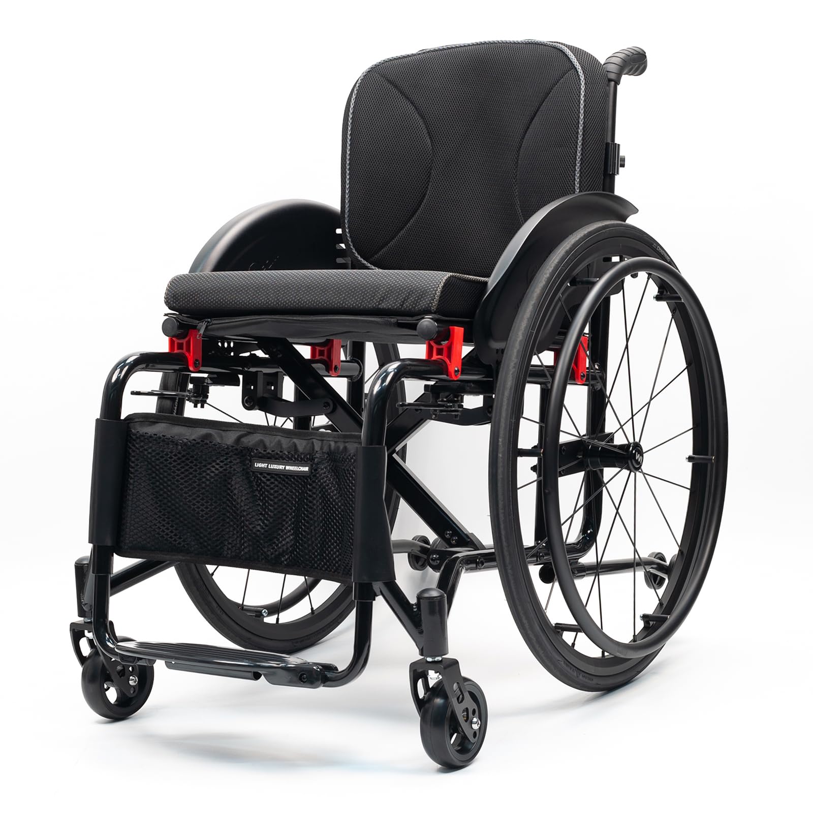 Silla de Ruedas Todoterreno Ultraligera Plegable Deportiva autopropulsada Plegable de aleación de Aluminio autopropulsada sillas de Ruedas manuales Transporte Deportivo Carga Sopor