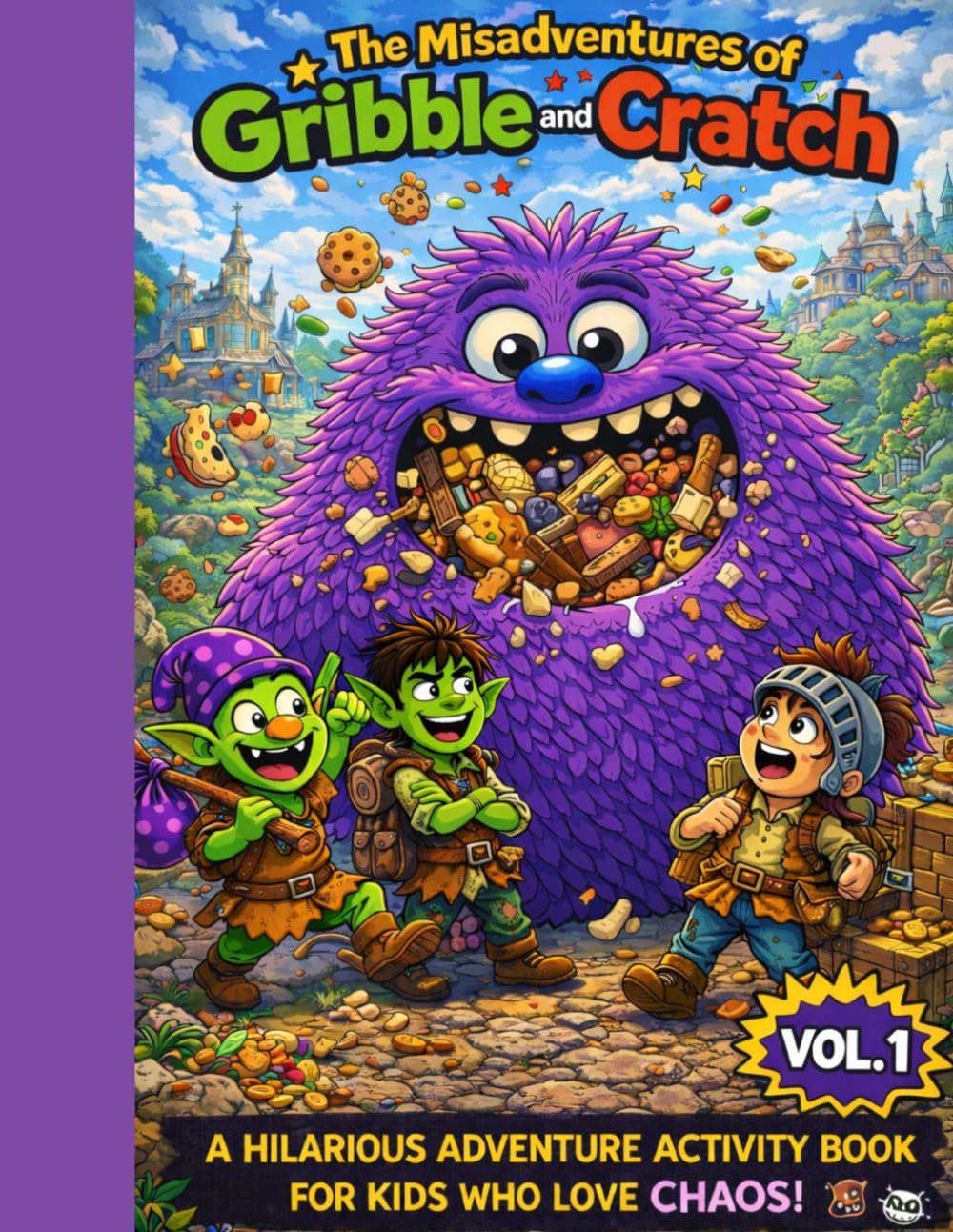 The Misadventures of Gribble and Cratch: A Cinematic Activity Book for Kids: Mazes, Coloring, and Monster Fun!