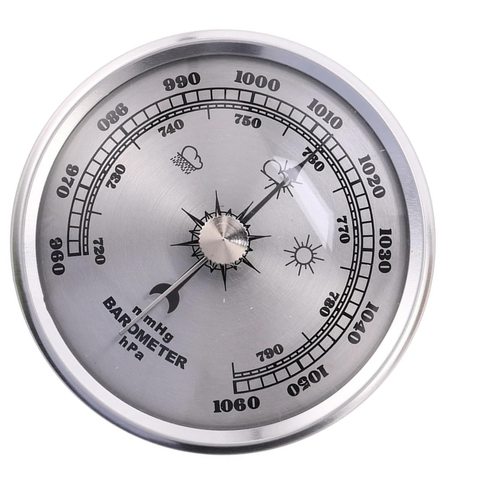 Kelisdi Silver Barometers Mechanical Atmospheric Pressure Gauges Large 70Mm High Accuracy For Meteorology Enthusiasts Precisions Analog Barometers