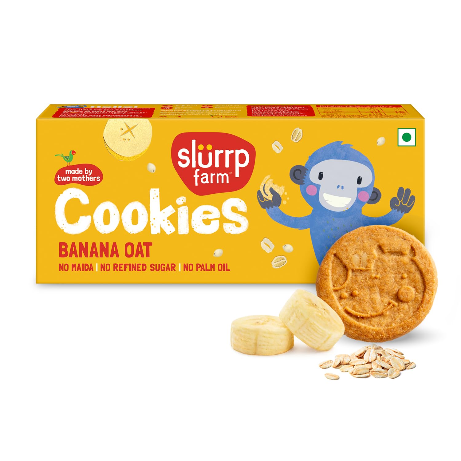 Slurrp FarmCookies Oats,Honey And Banana 75G