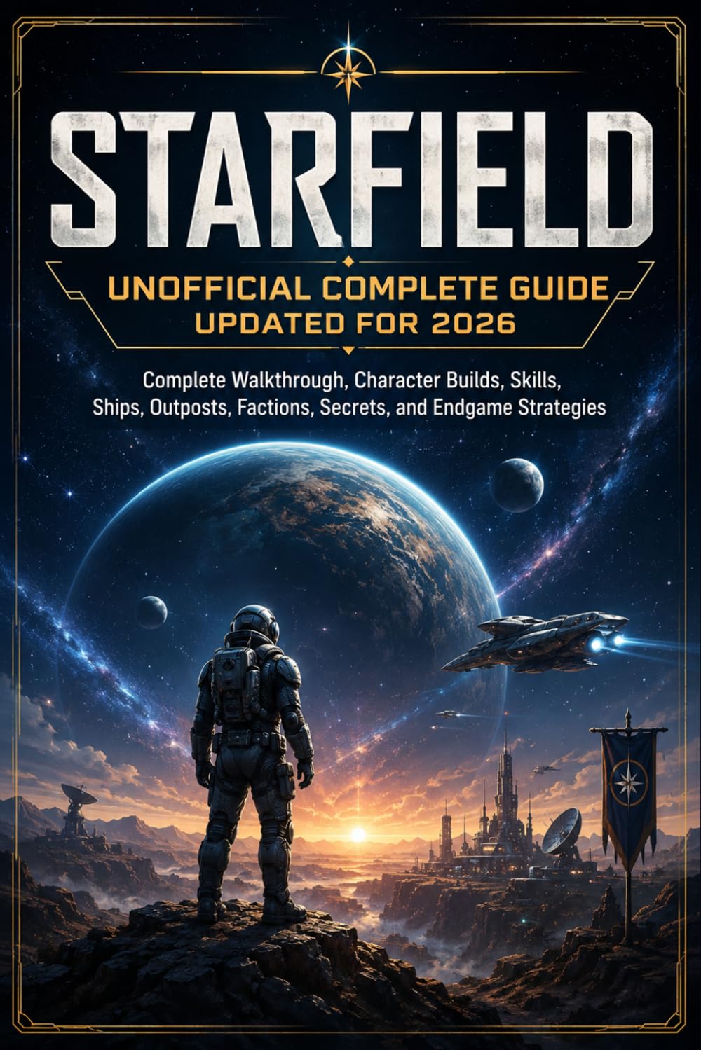 STARFIELD UNOFFICIAL COMPLETE GUIDE UPDATED FOR 2026: Complete Walkthrough, Character Builds, Skills, Ships, Outposts, Factions, Secrets, and Endgame Strategies