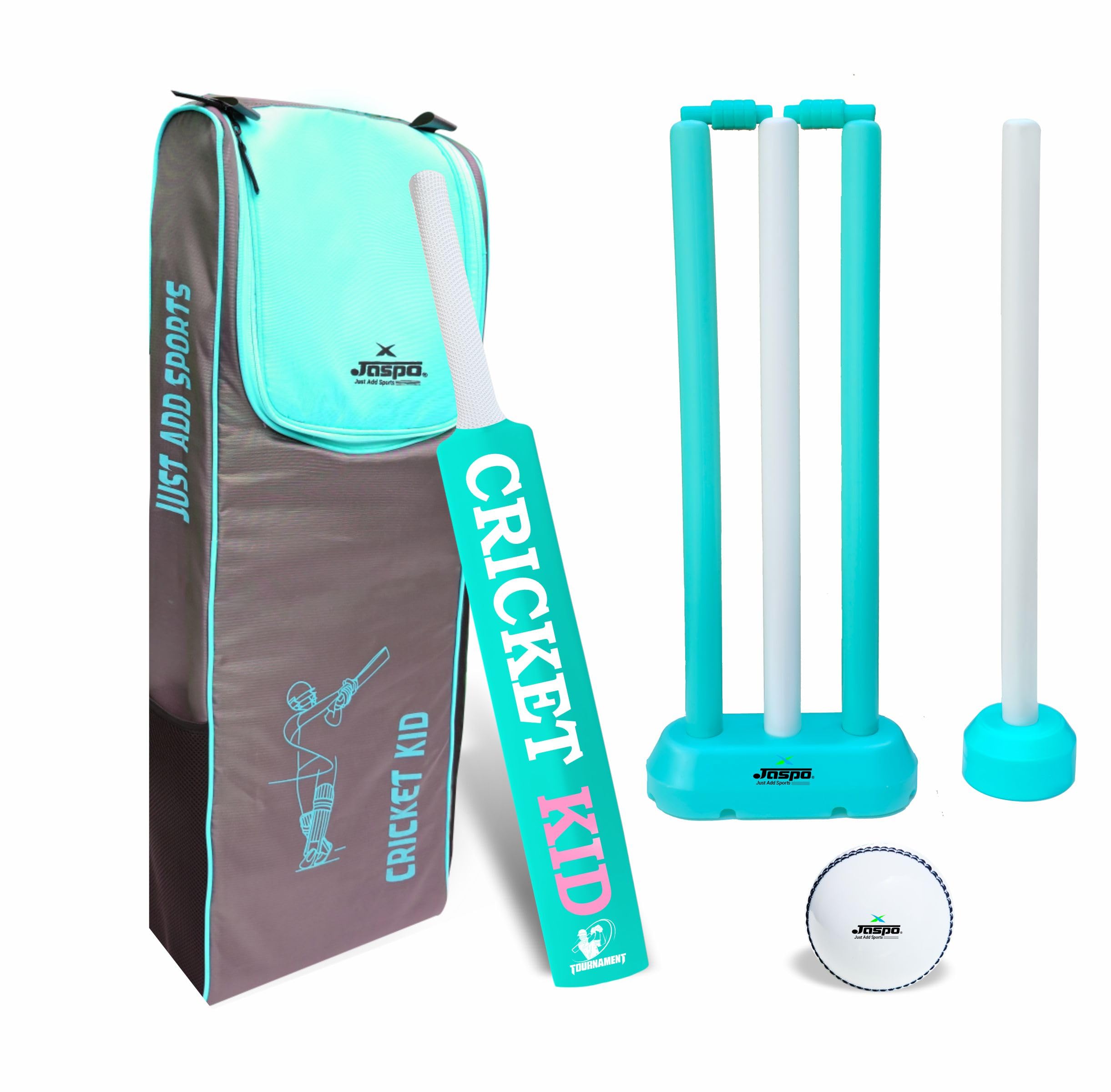 jaspo Cricket-Kid Complete Cricket Set for Kids Perfect Introduction to Cricket for Young Players,Plastic Bat for Practice Initial Training of Beginners Learners (Size-1 (Age 2 to 5 yrs))-picture-28