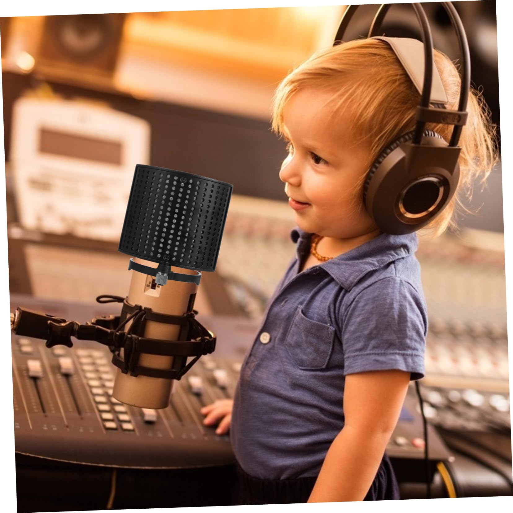 UPKOCH 3stücke U-förmiger Mikrofon Popschutz Langlebige Mikrofonabdeckung Zur Geräuschreduzierung Winddichte Lösung Für Studio Und Heimaufnahmen