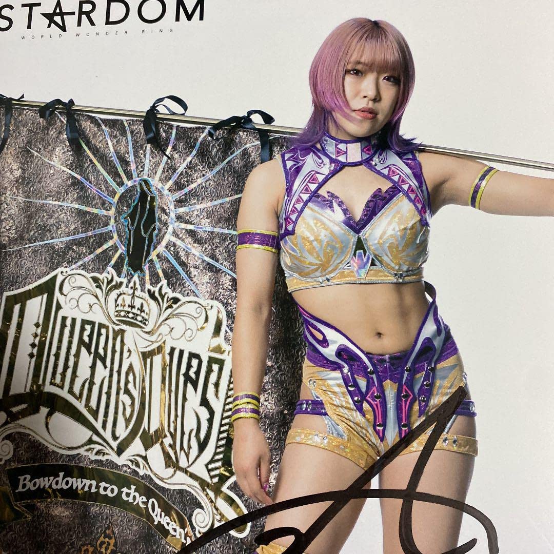AZM ポートレート 女子プロレス スターダム 直筆サイン入りポート