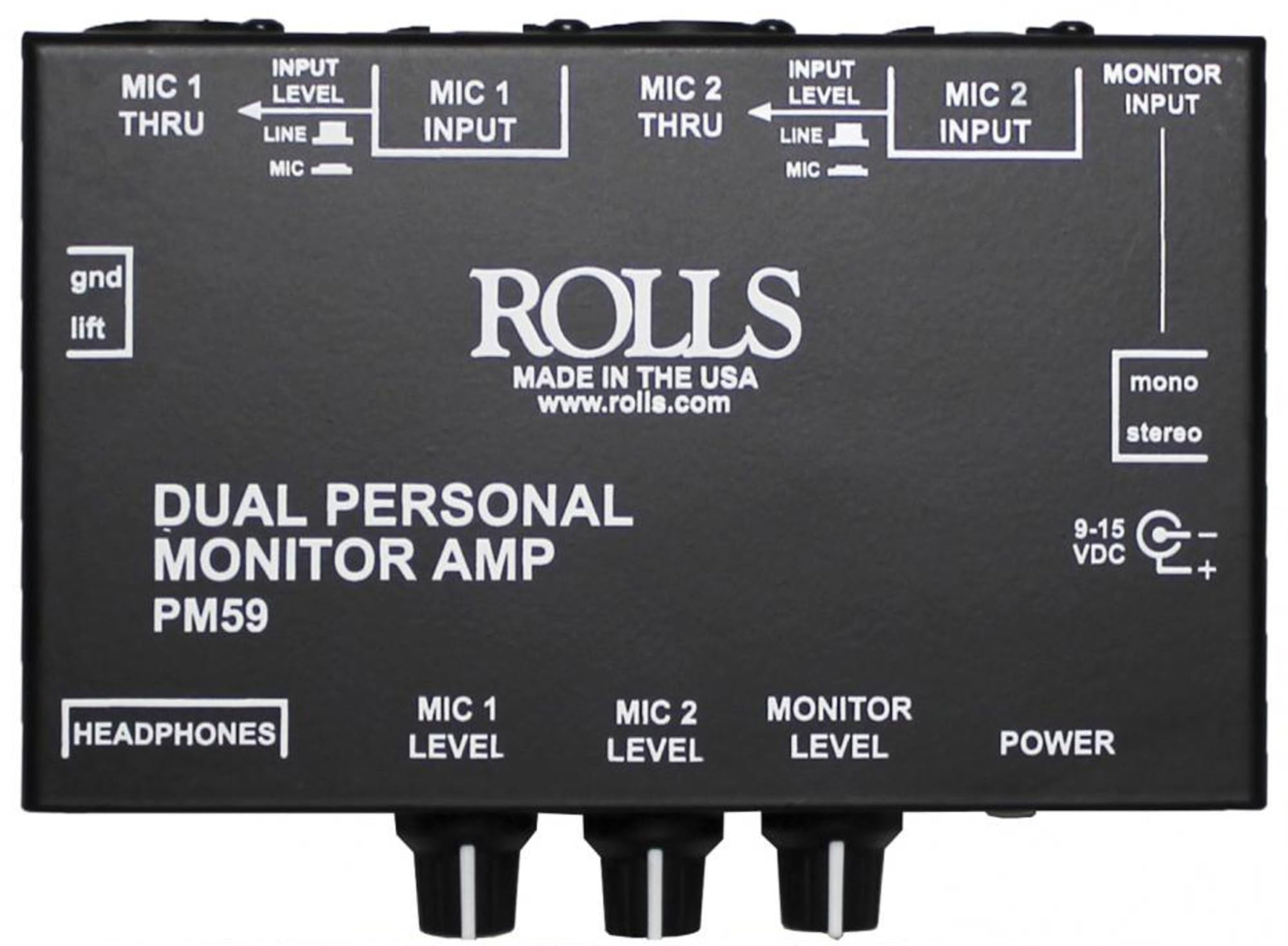ROLLS PM59 デュアルパーソナルモニターアンプ Amazon | Rolls PM59 デュアルパーソナルモニターアンプ | DJミキサー