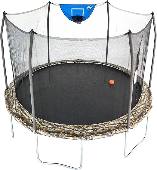Skywalker Trampolines Jump N' Dunk Trampoline with Safety Enclosure and