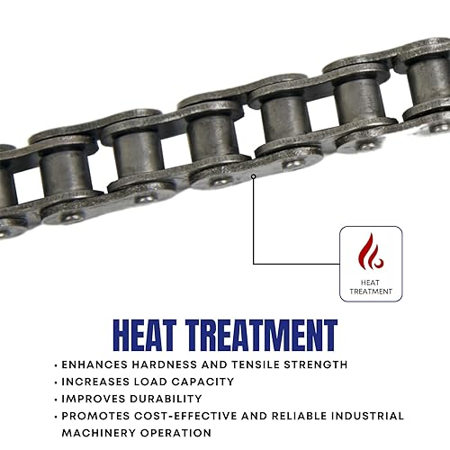 Miniatura 2 de Jeremywell Cadena de rodillos de alta resistencia de 25H de 10 pies con 1 enlace de conexión para Go Karts, Mini Bicicletas, Scooters, ATV, MTV,