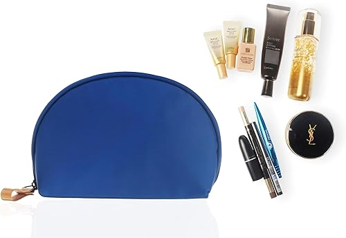 Miniatura 2 de Kososuru Pequeña bolsa de maquillaje para monedero, portátil, impermeable, bolsa de cosméticos, bolsa de maquillaje de viaje para mujeres (gris,