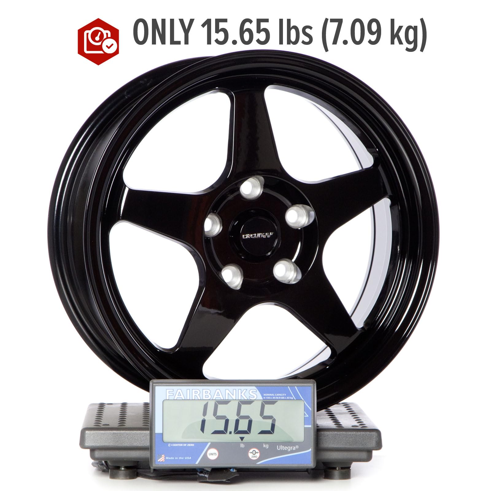 Amazon.com: Circuit Performance CP22 16x7 Gloss Black 5x114.3 +