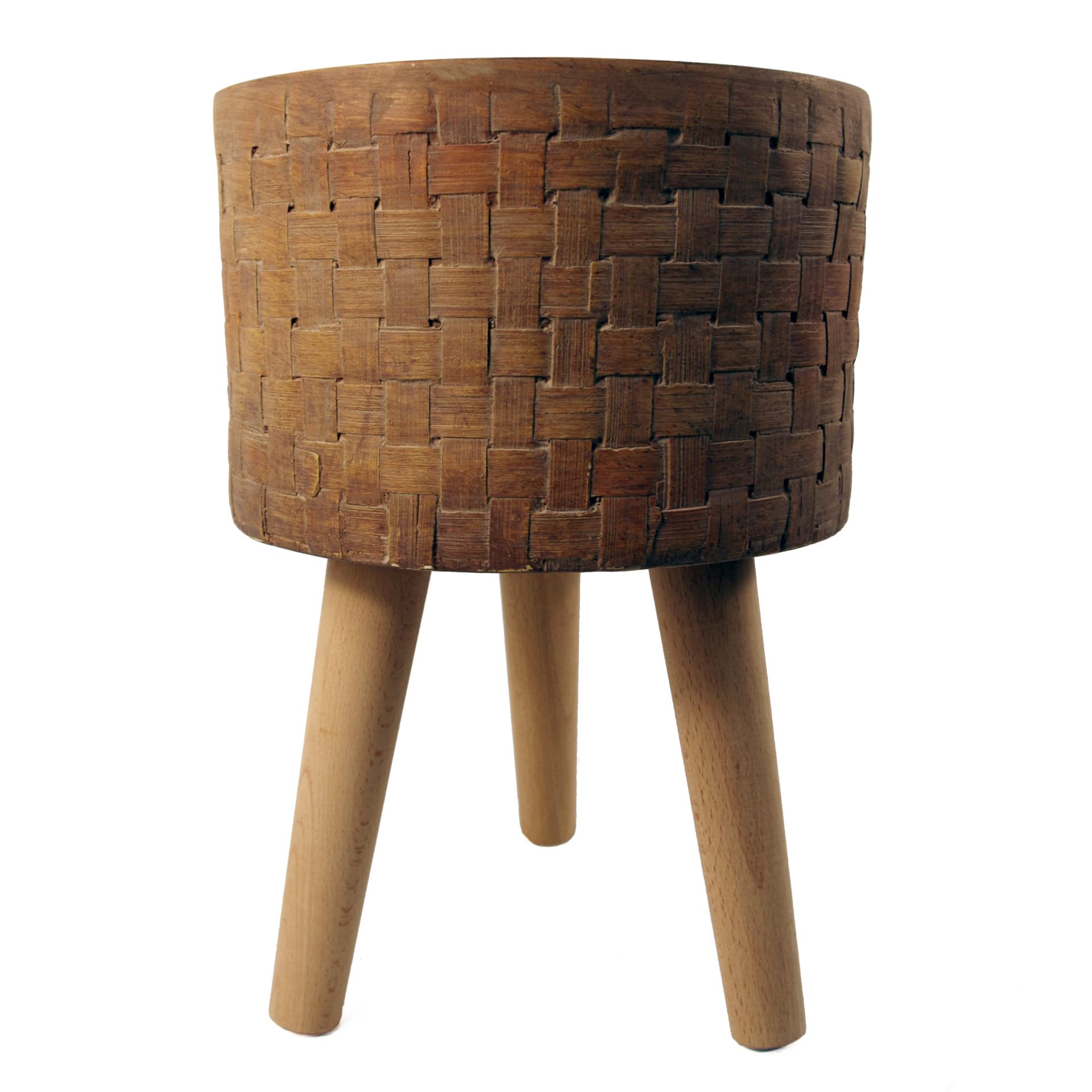 Leaf Large Planters Plant Pots, 36cm Woven fibreglass Composite