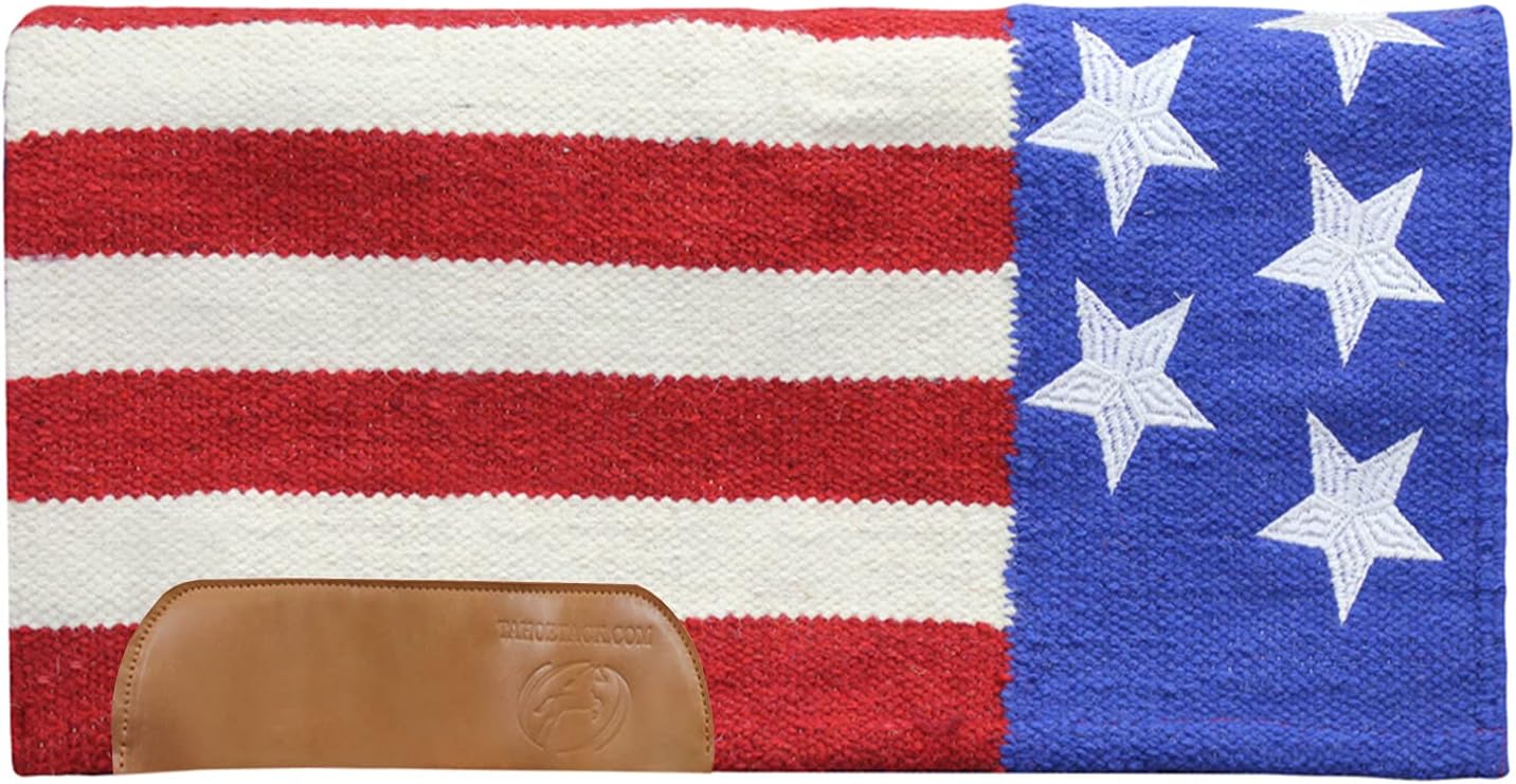 Tahoe Tack 26" x 26" American Pride New Zealand Wool Western Saddle Blanket