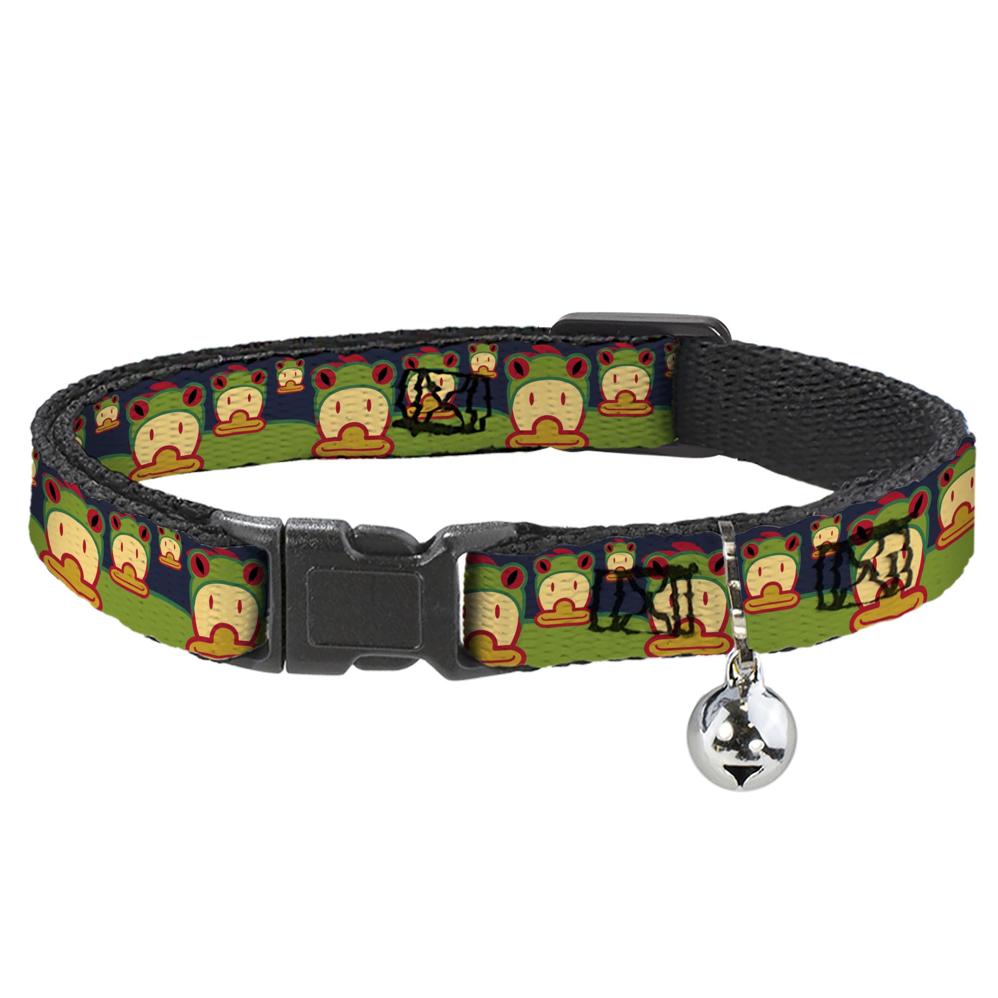 Collar de gato separable antiahogo con estampado original de pato Buckle-Down