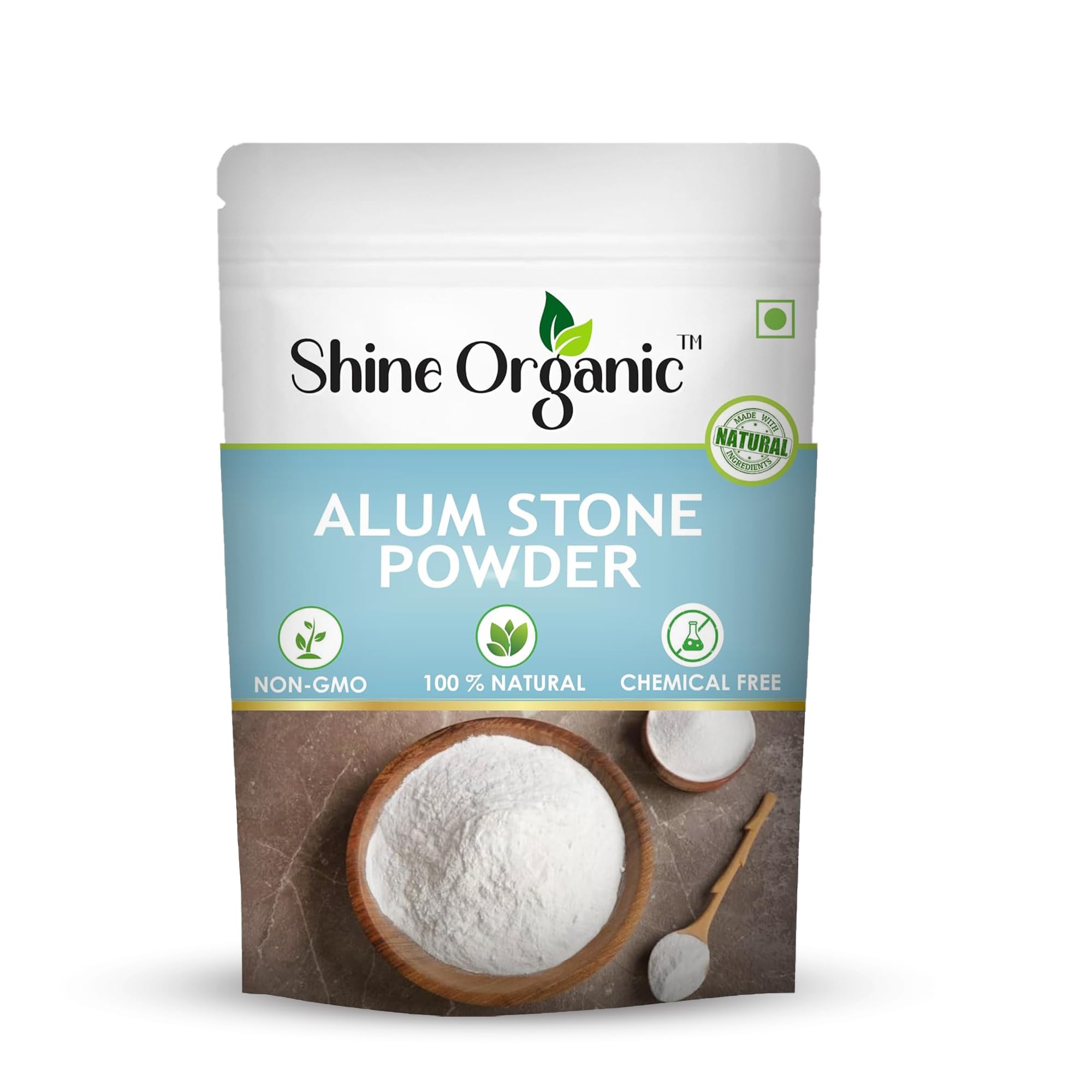 Pure Alum Stone Powder For Face, Skin, Shaving, Teeth, Water Purification | Fitkari Powder | phitkari Alum Stone Powder (100gm)