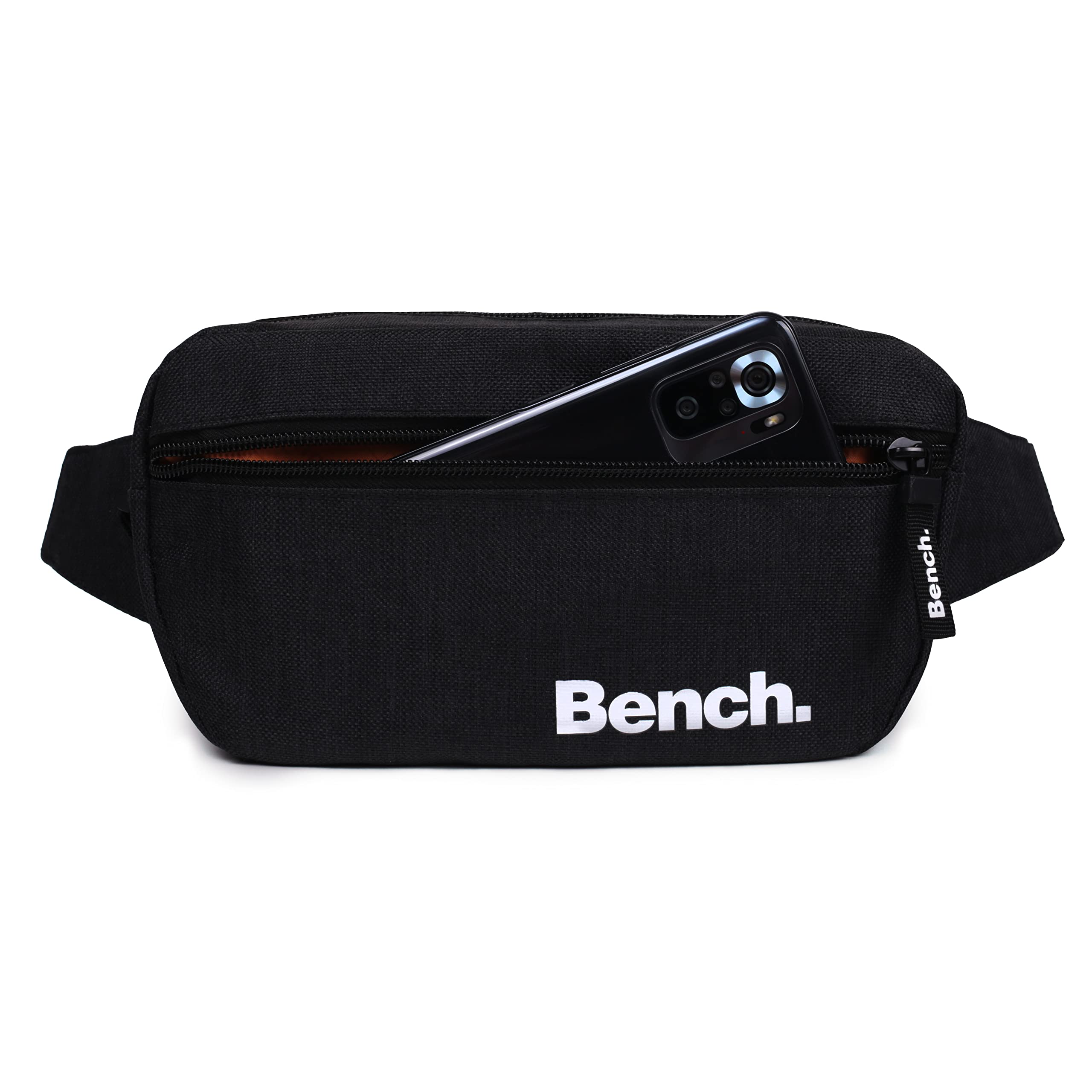 Bench Classic Unisex Bauchtasche - Gürteltasche & Hüfttasche für Damen und Herren, Handytasche, Schwarz, 23x13x6 cm