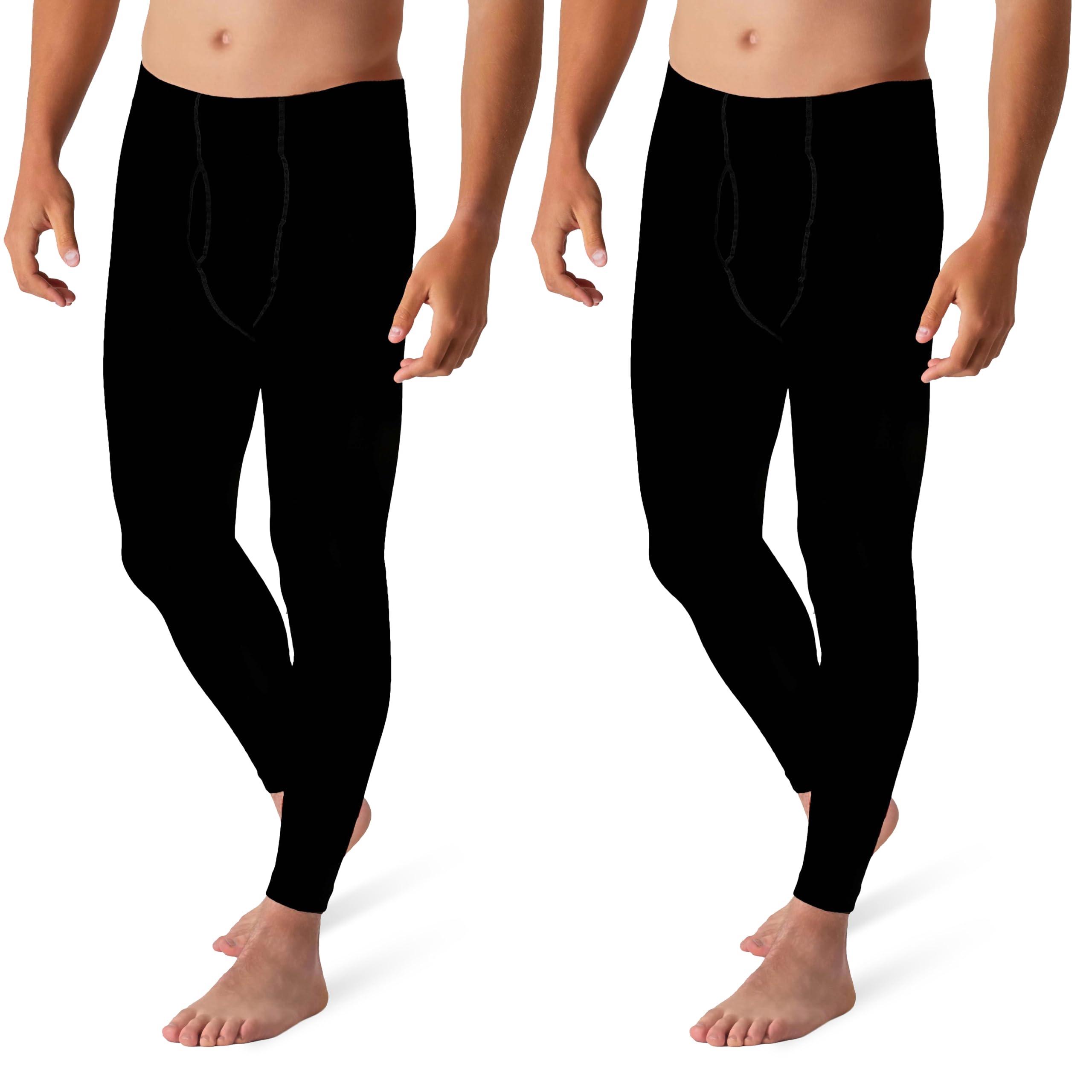 nologo katiacalze Toronto 1 Men's Thermal Underwear Fleece Elastic Thermal Underwear Men's Functional Underwear Winter Leggings for Skiing Hiking Running Breathable-picture-45