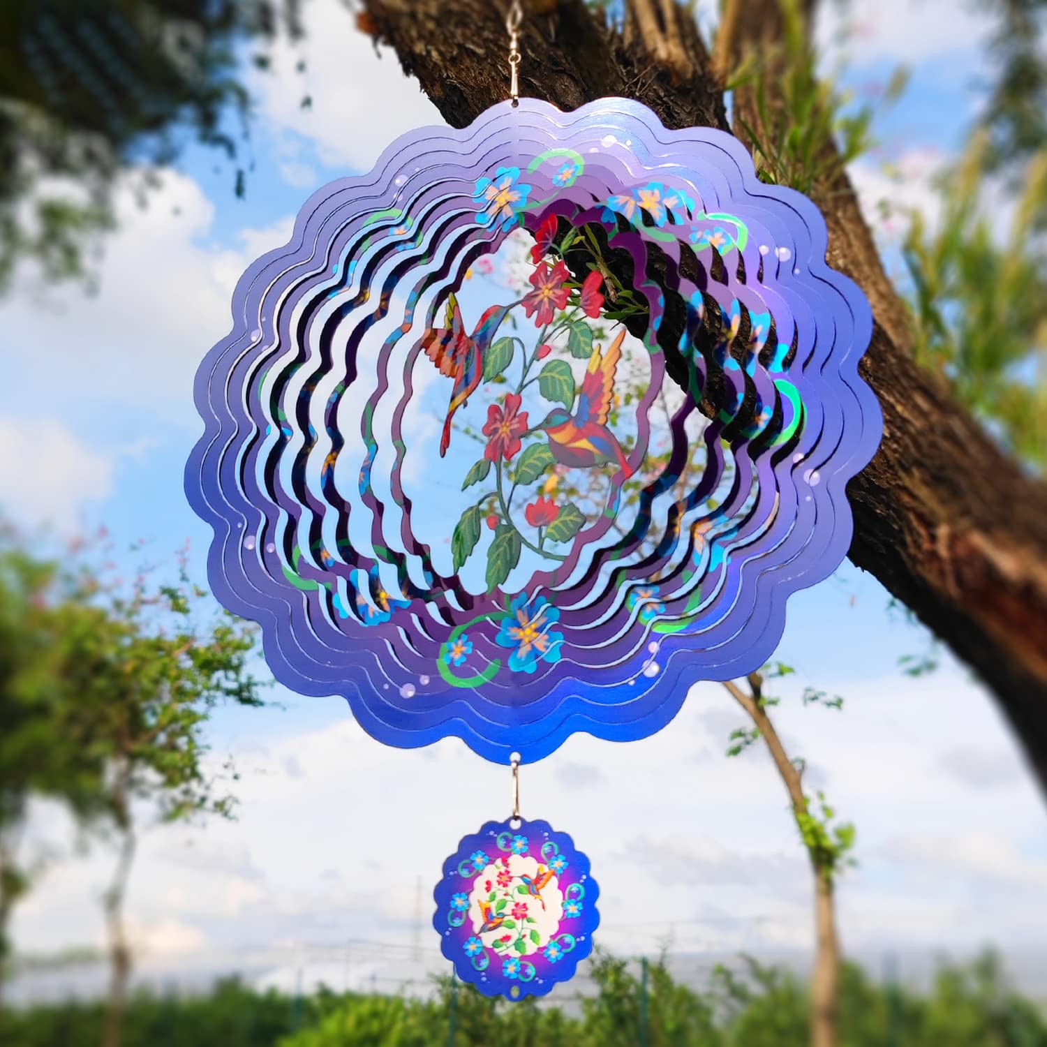 Éolienne Cinétique En Forme De Colibri Pour Décoration De
