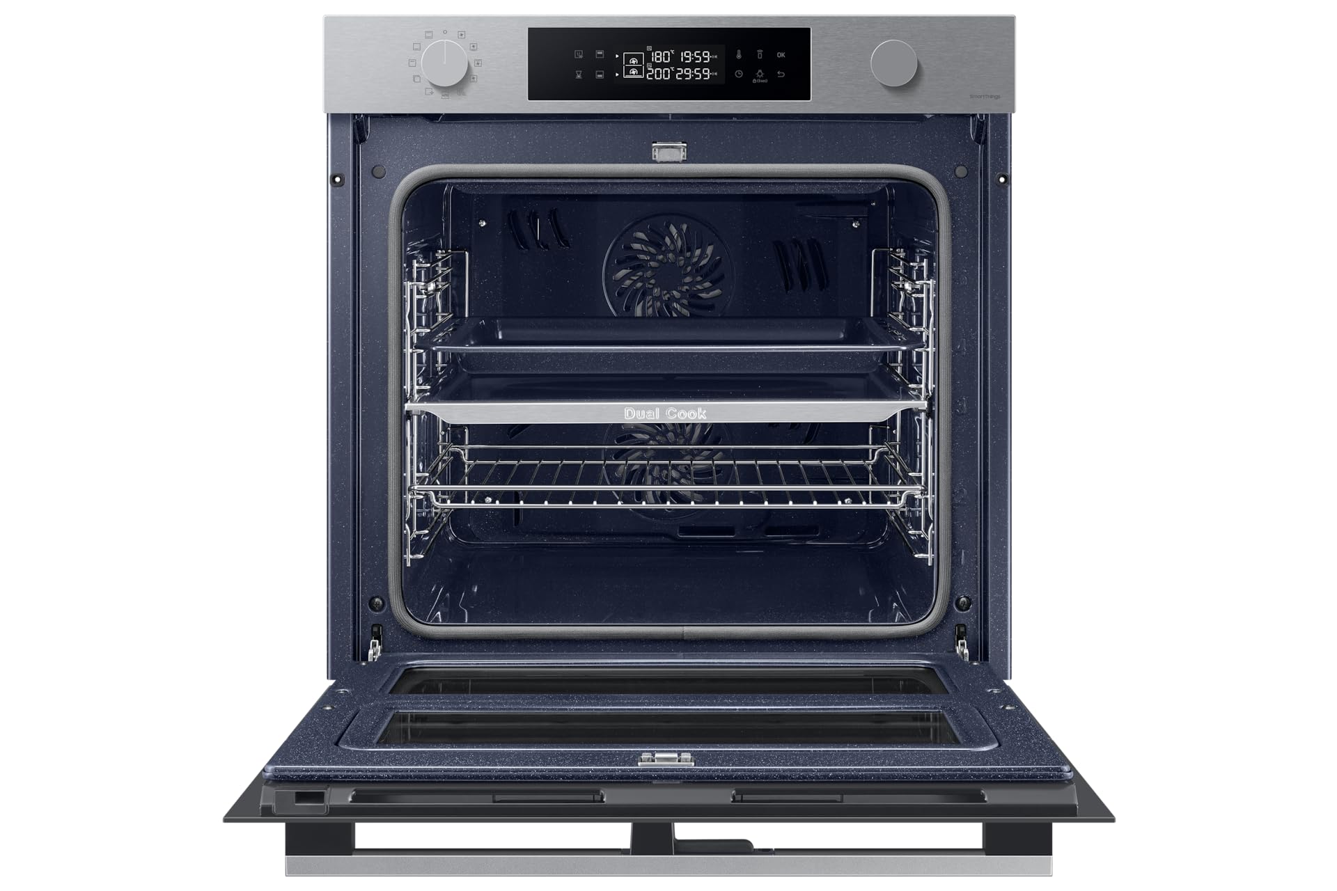 SAMSUNG Four encastrable pyrolyse NV7B45305AS dual cook flex,76 litres, wifi
