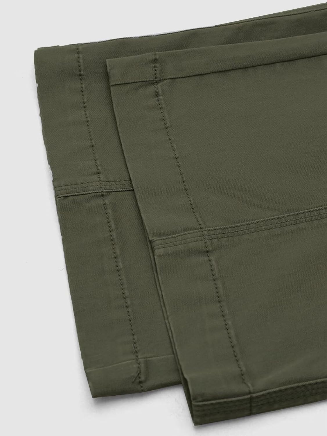 Flamingals Wide Leg Bootcut Cargo Pants for Women Casual Mid Waist Flap Pocket Seam Front Work Dress Pants Without Belt - Image 6