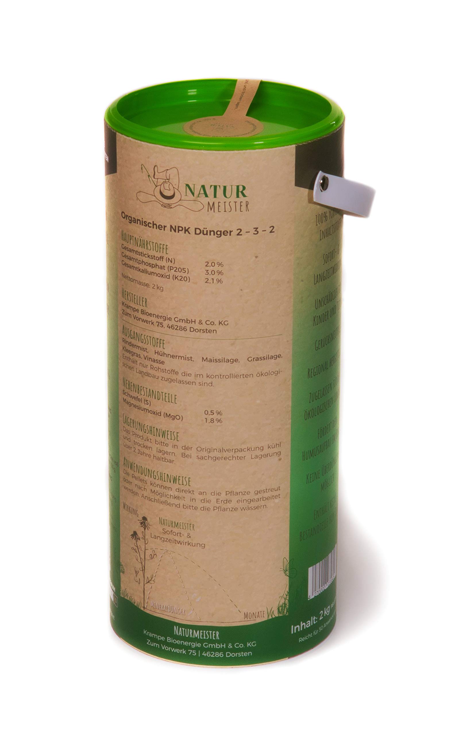 Naturmeister Bio-Dnger Pellet 2kg: Amazon.de: Garten