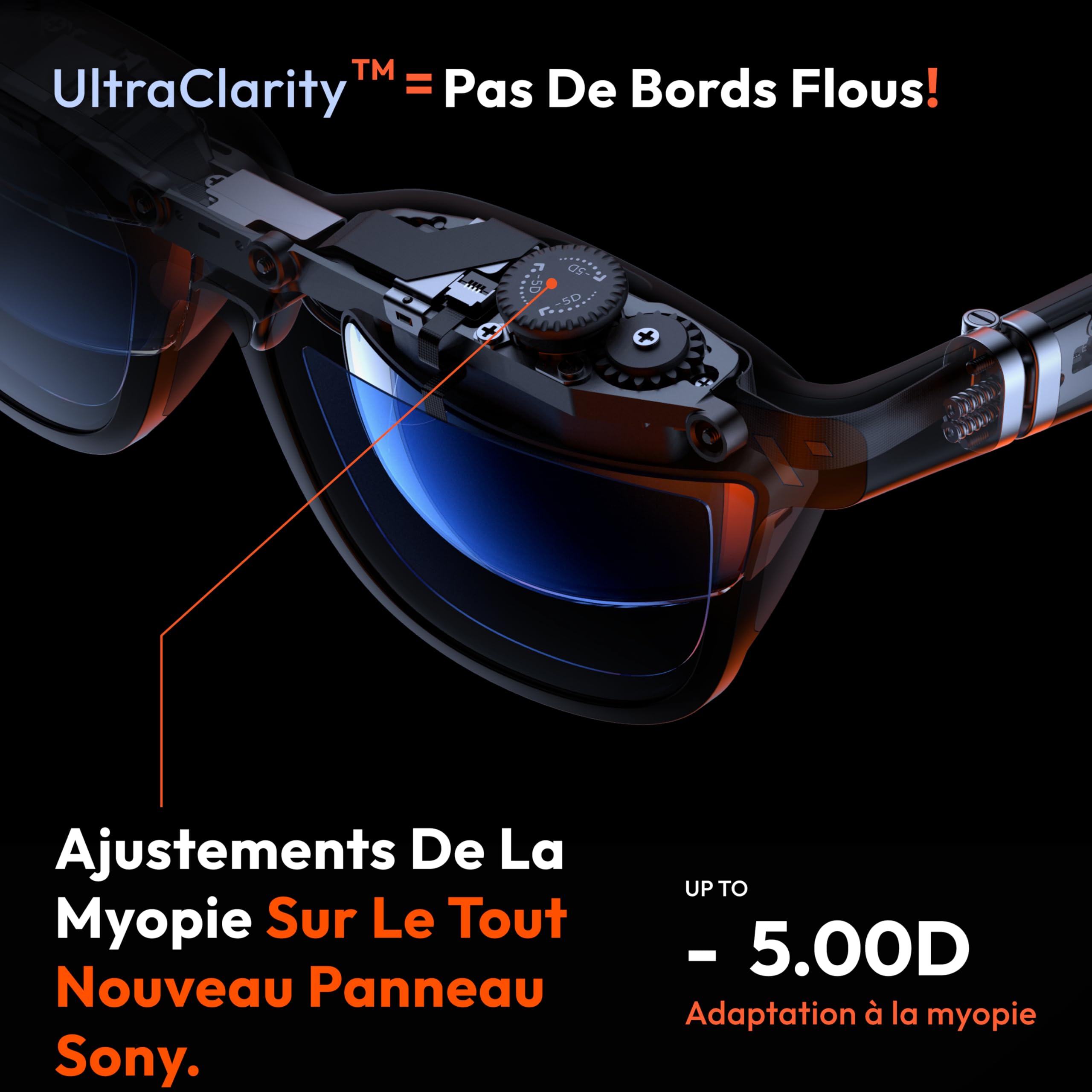 VITURE Lunettes AR Pro, écran 135” 120Hz, Audio Harman, Film électrochrome, Lunettes XR compatibles avec iPhone 17/16/15, Android, Mac, PC, Switch, Switch 2 - Occasion
