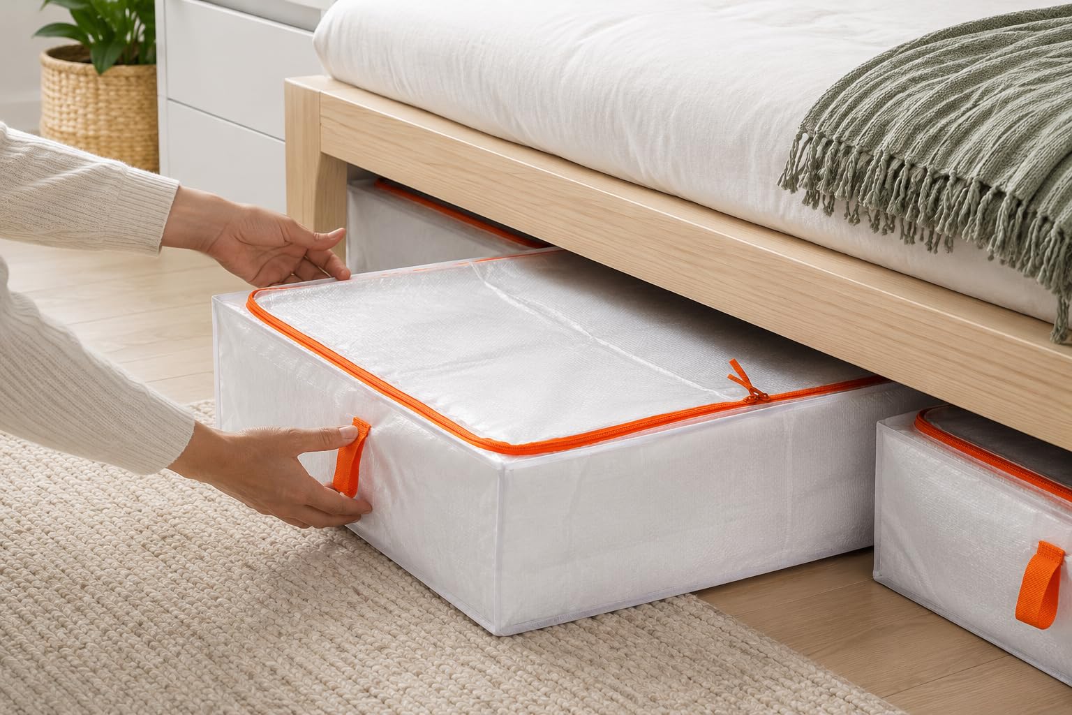 IKEA PARKLA Estuche de almacenamiento 55 x 49 x 19 cm (4)