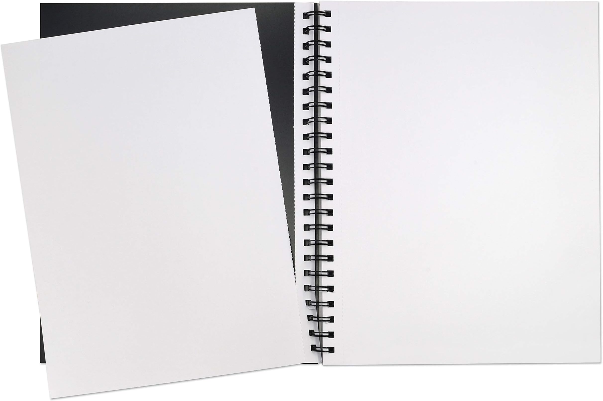 UCreate Poly Cover Sketch Book, Heavyweight, 6" x 9", Black, 75 Sheets